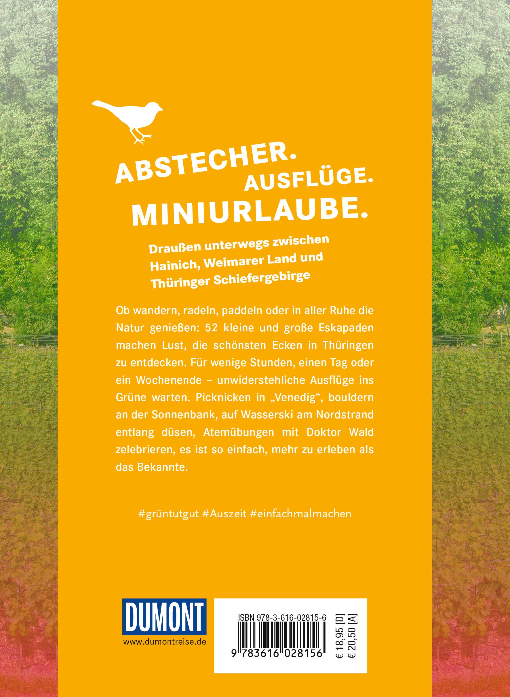Rückseitencover 52 kleine & große Eskapaden Erfurt und Thüringer Wald