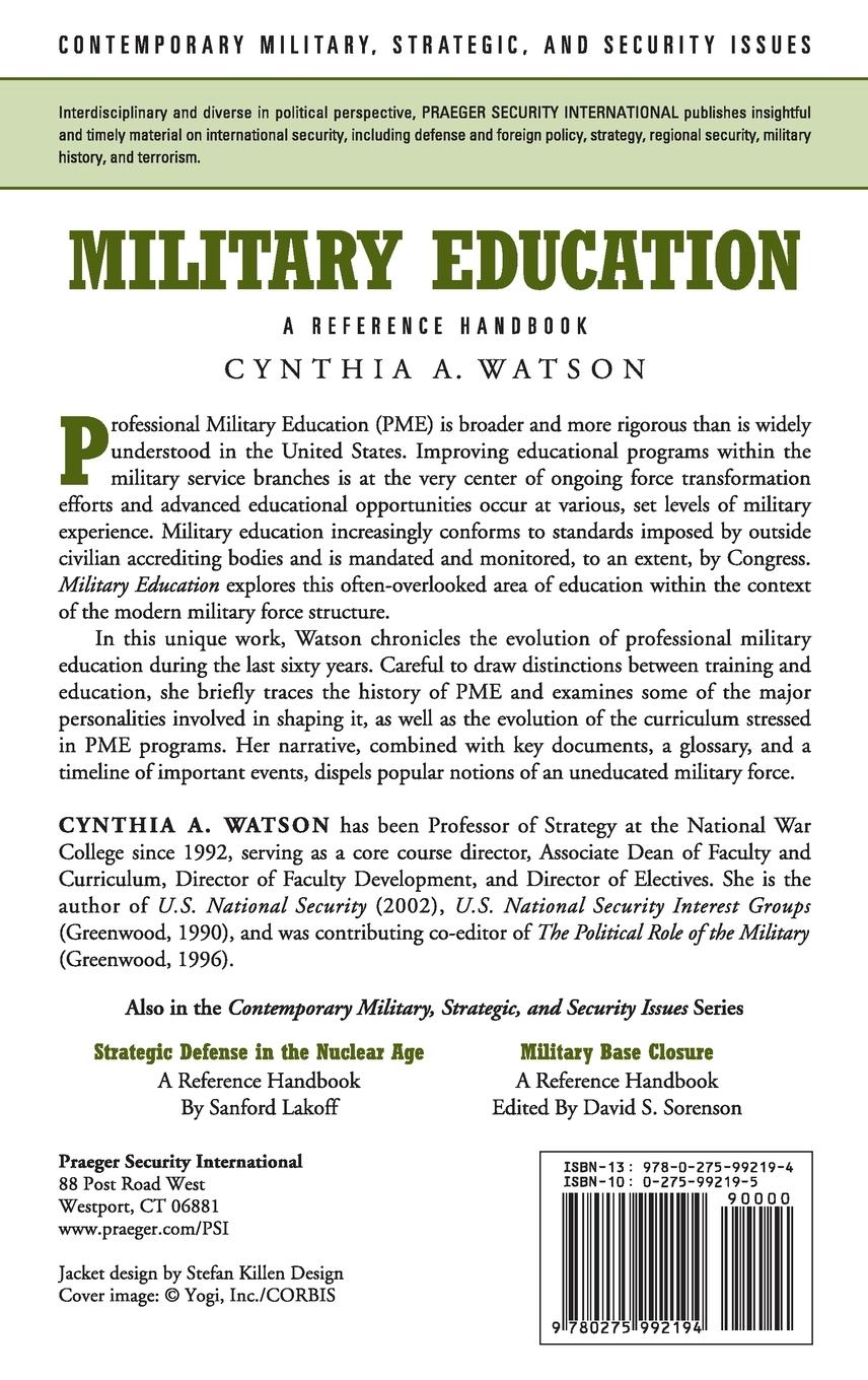 Rückseitencover Military Education