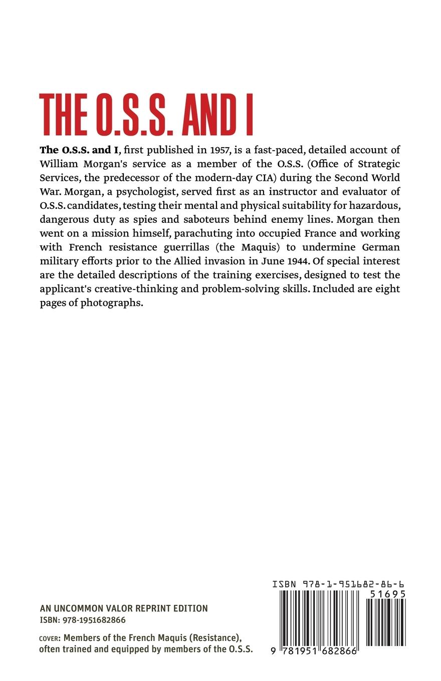 Rückseitencover The O.S.S. and I