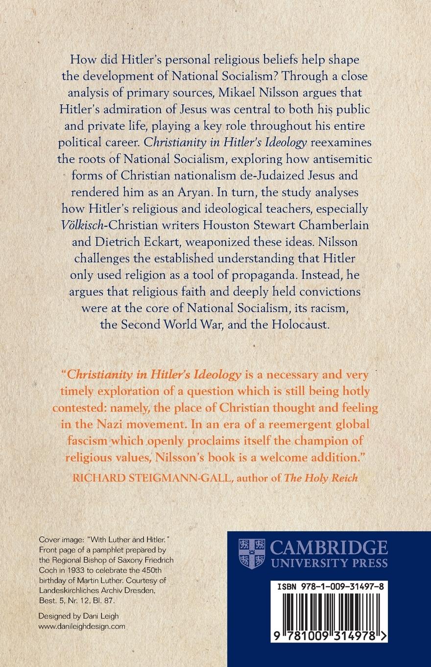 Rückseitencover Christianity in Hitler's Ideology
