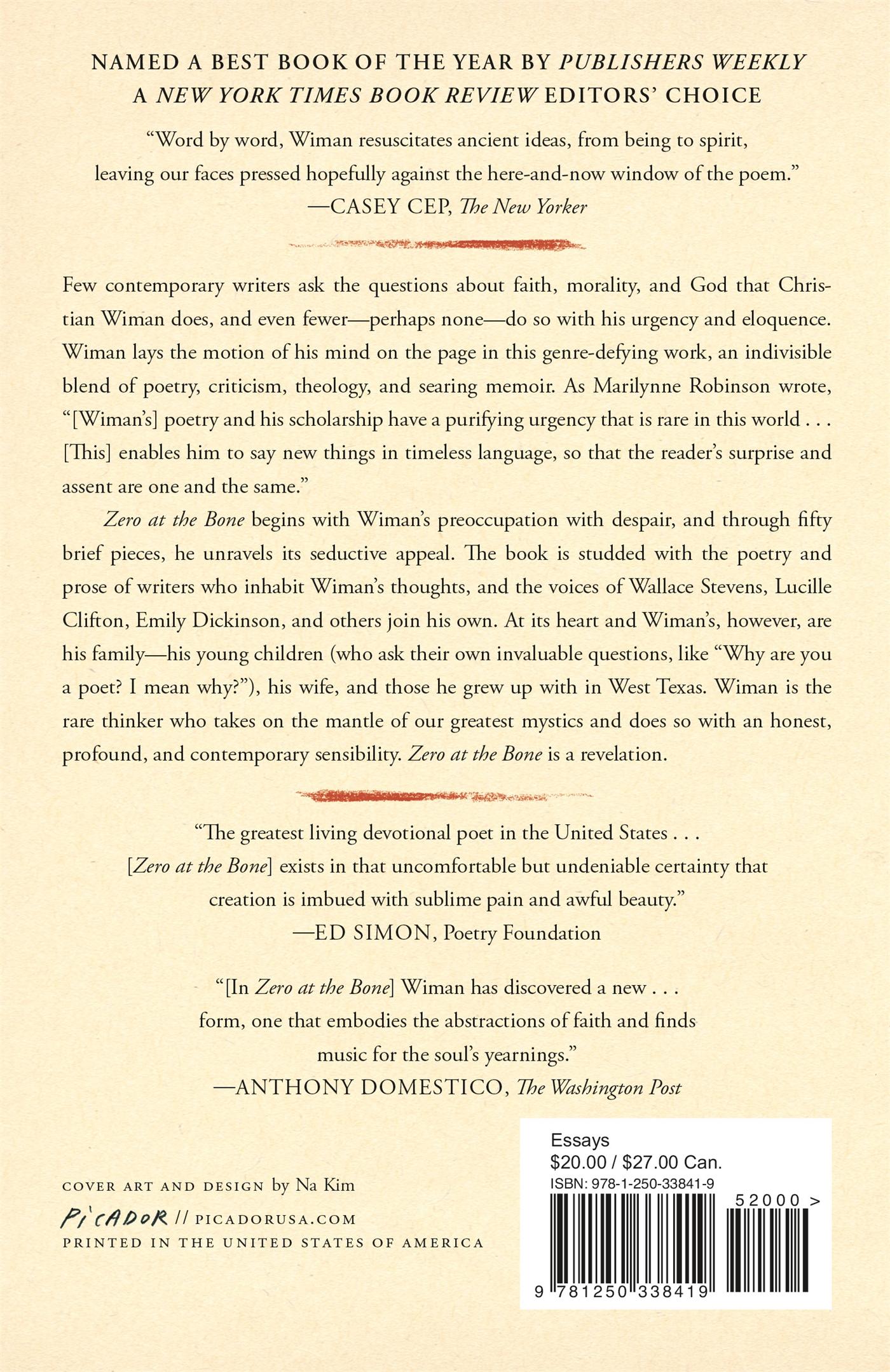 Rückseitencover Zero at the Bone