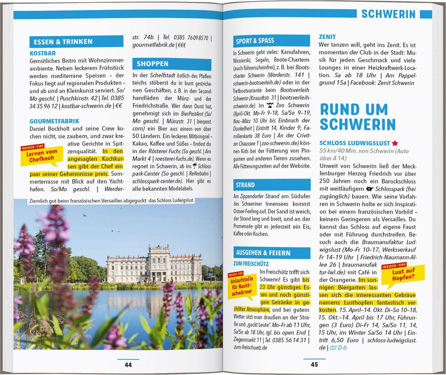Beispielinhalt (Bild) MARCO POLO Reiseführer Mecklenburgische Seenplatte