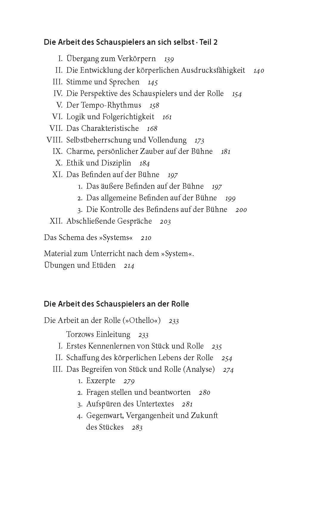 Beispielinhalt (Bild) Stanislawski-Reader