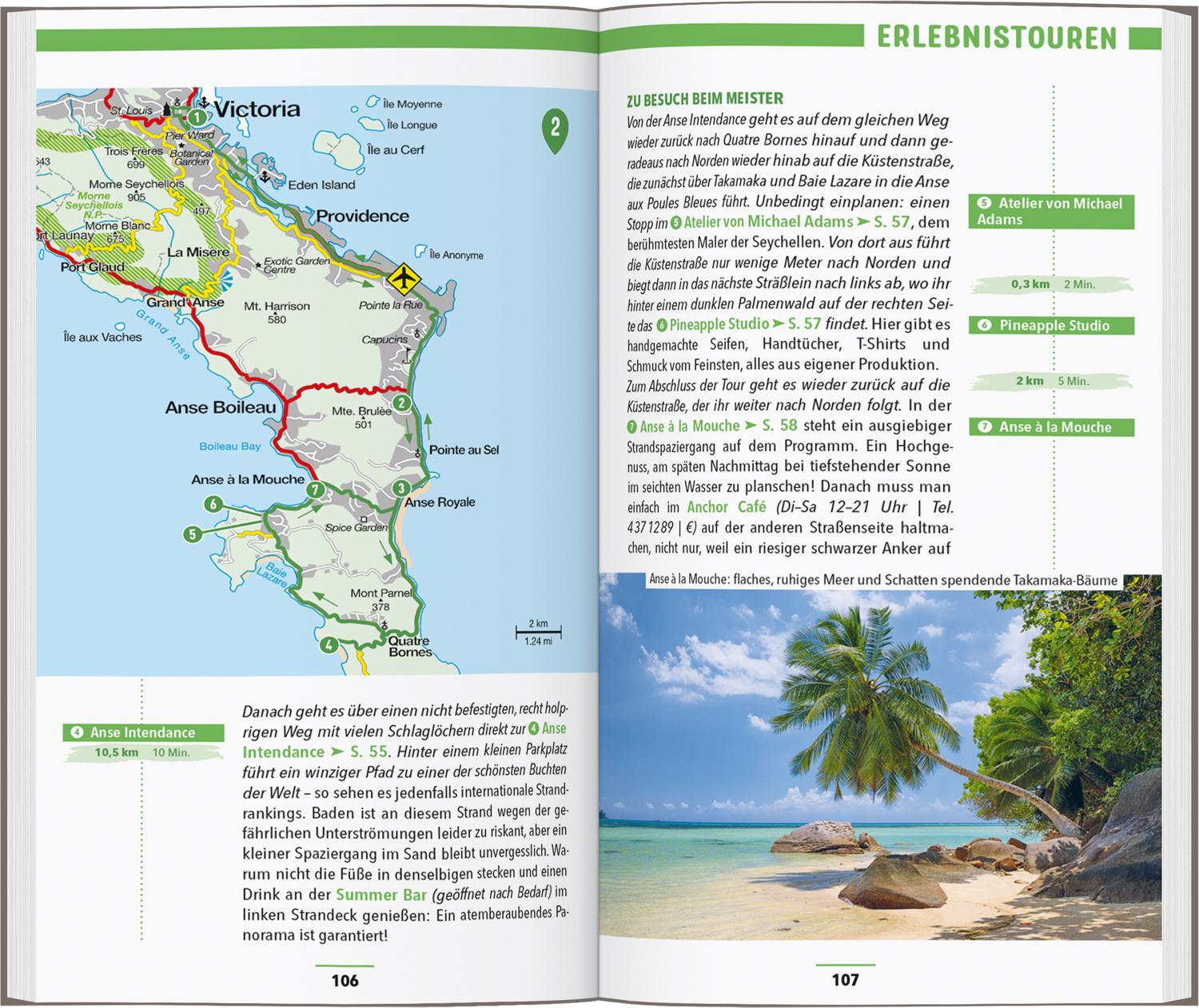 Beispielinhalt (Bild) MARCO POLO Reiseführer Seychellen