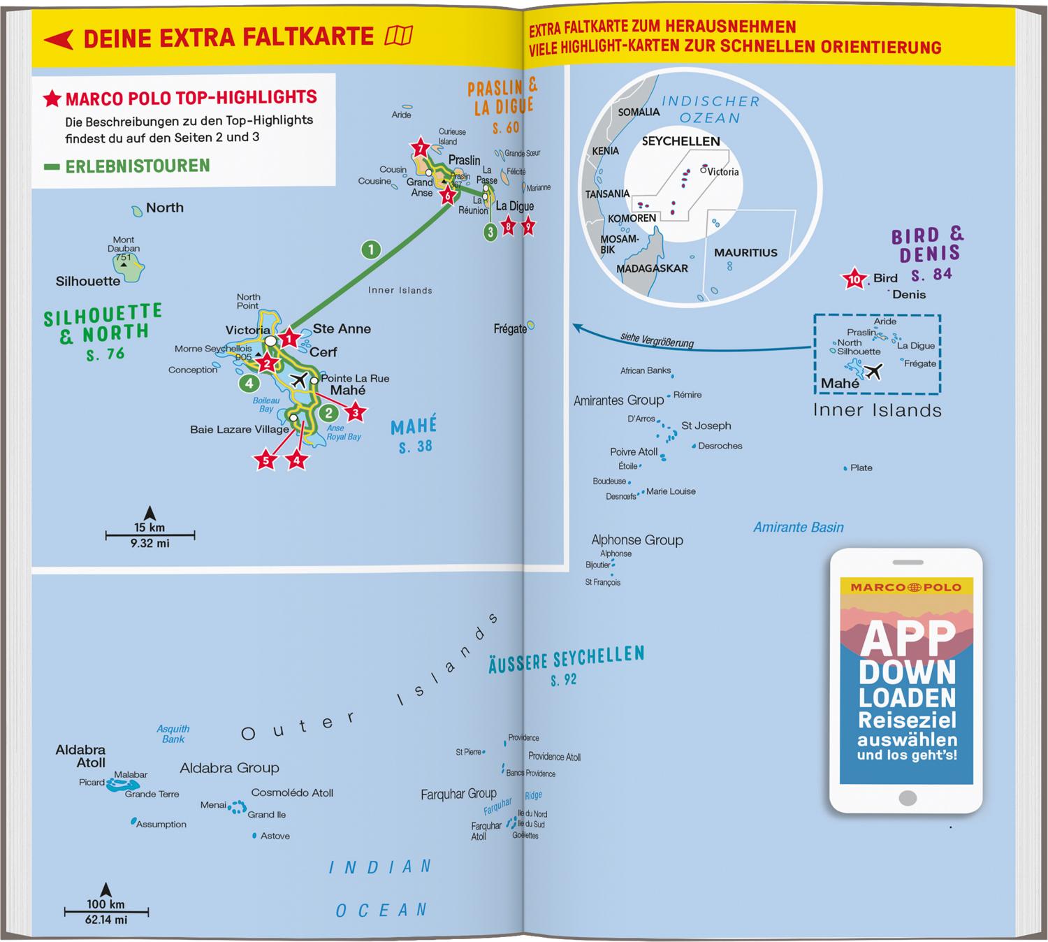 Beispielinhalt (Bild) MARCO POLO Reiseführer Seychellen
