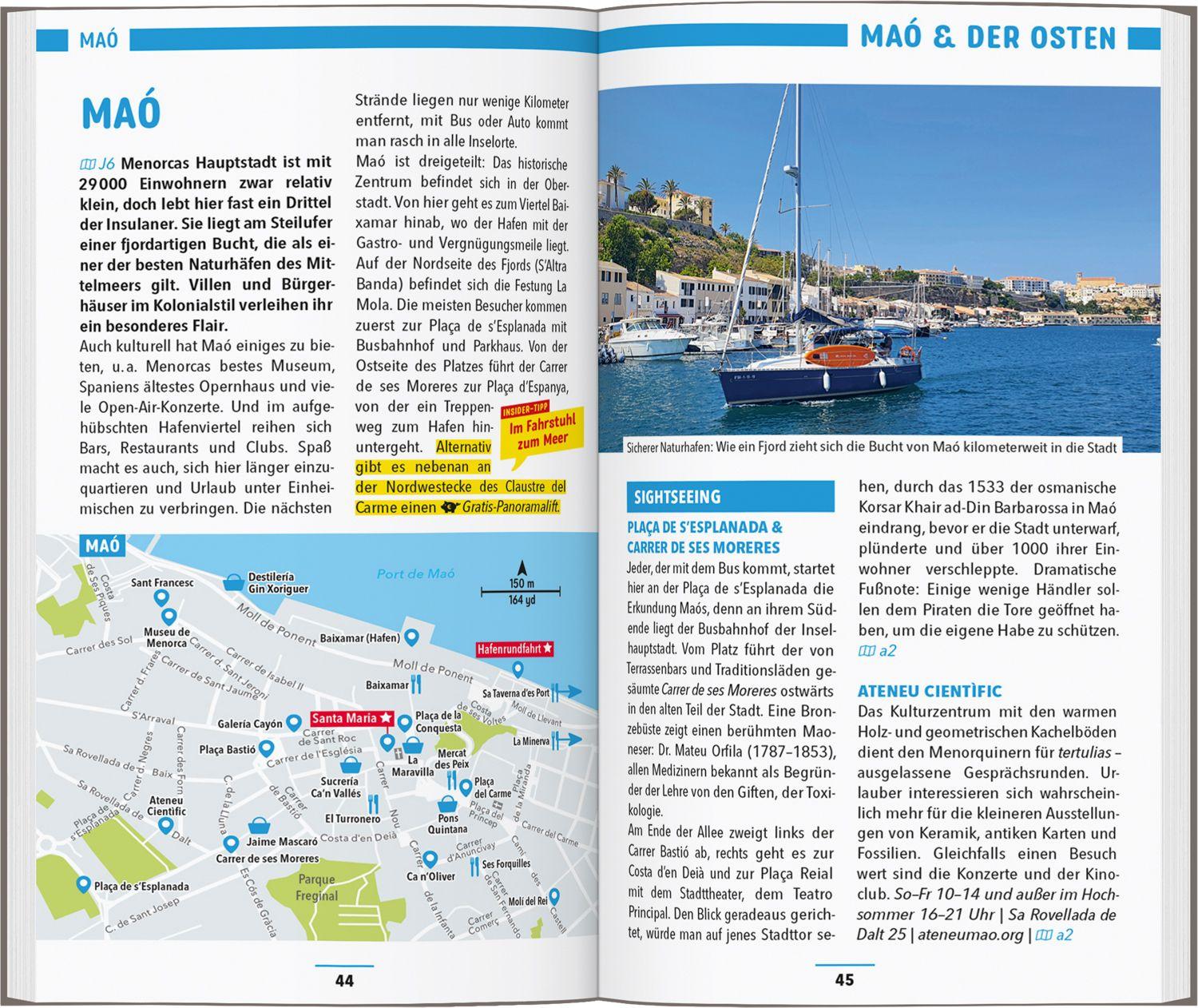 Beispielinhalt (Bild) MARCO POLO Reiseführer Menorca