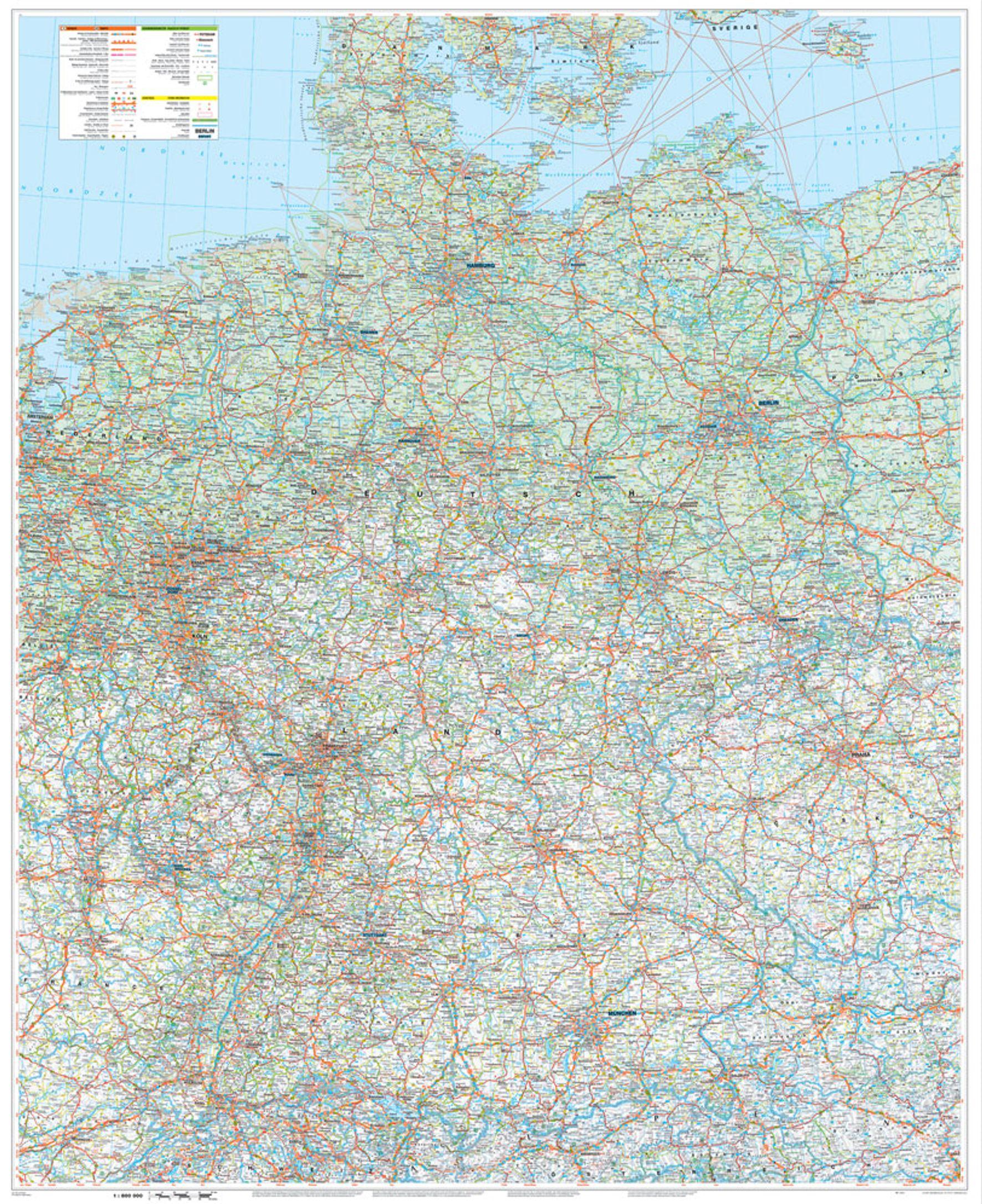 Vorderes Coverbild MARCO POLO Große Deutschlandkarte mit Ländergrenzen