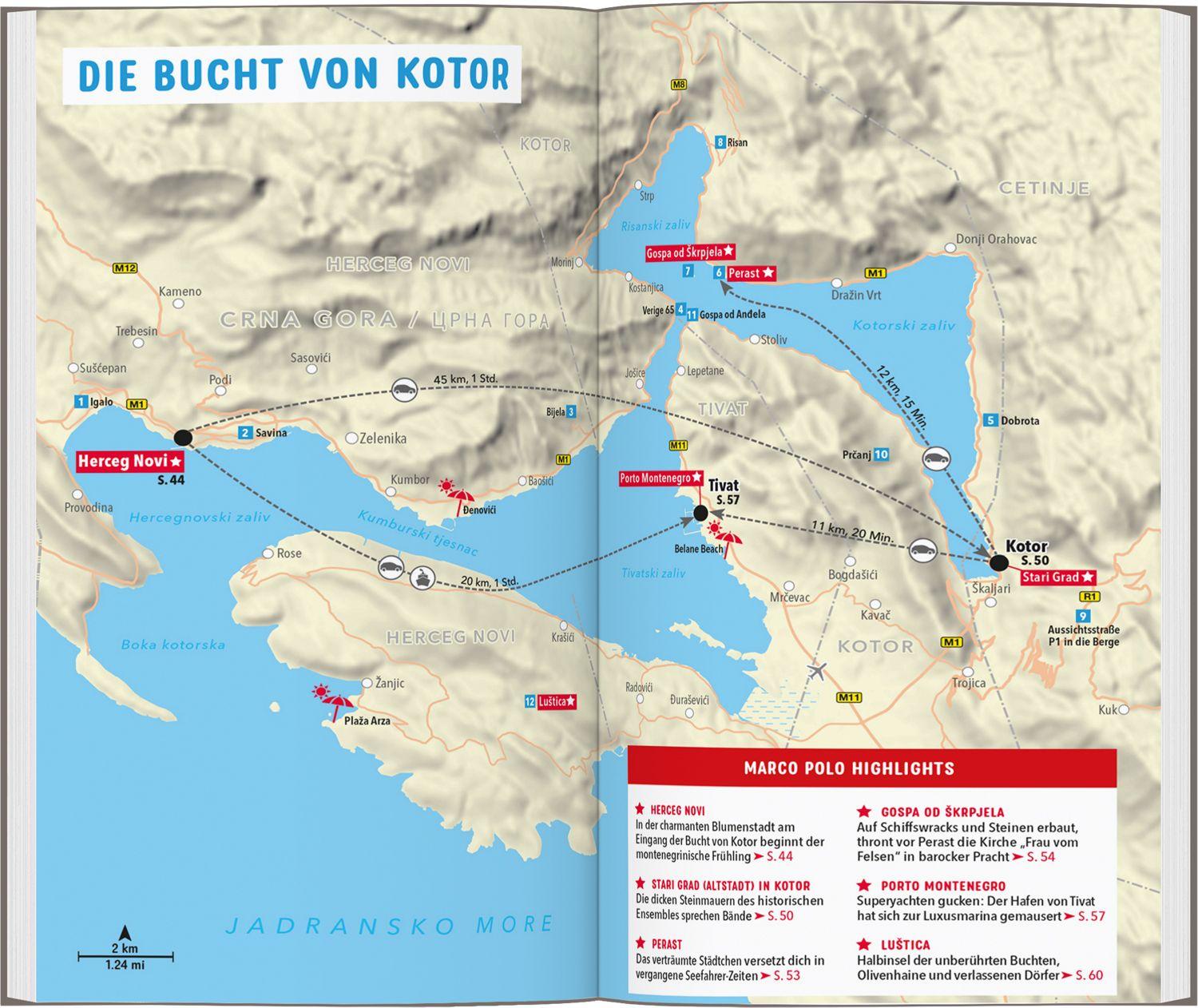 Beispielinhalt (Bild) MARCO POLO Reiseführer Montenegro