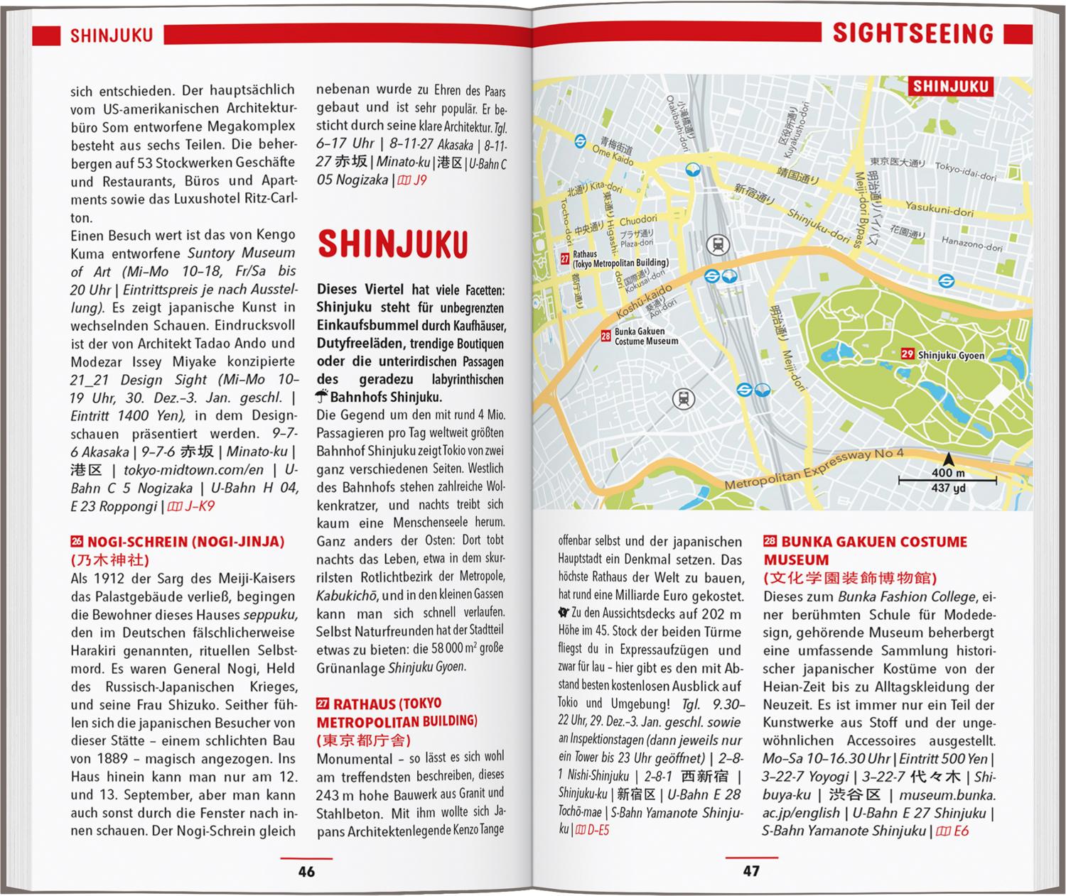 Beispielinhalt (Bild) MARCO POLO Reiseführer Tokio