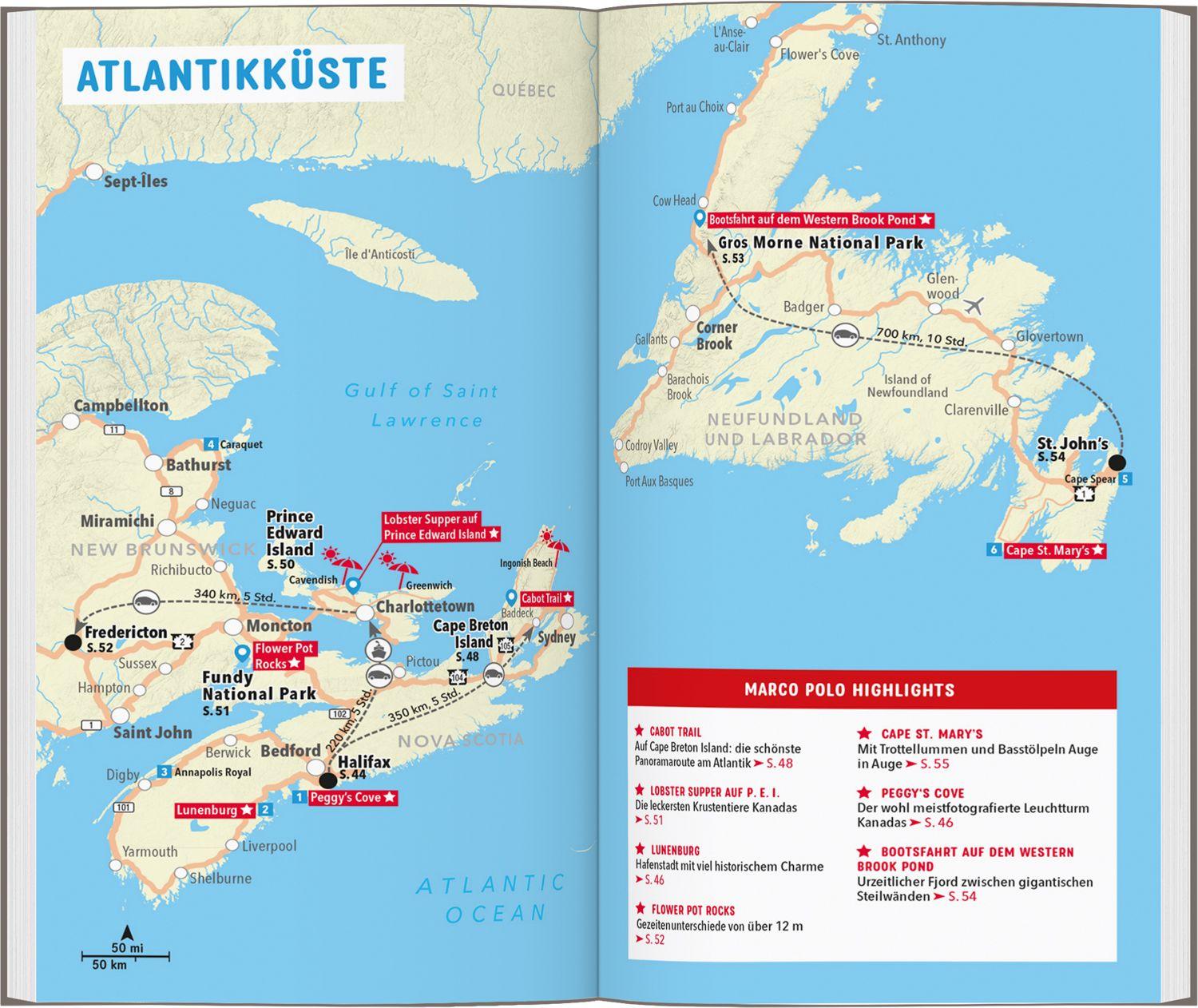 Beispielinhalt (Bild) MARCO POLO Reiseführer Kanada