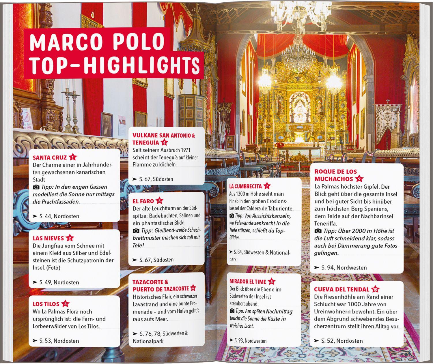 Beispielinhalt (Bild) MARCO POLO Reiseführer La Palma