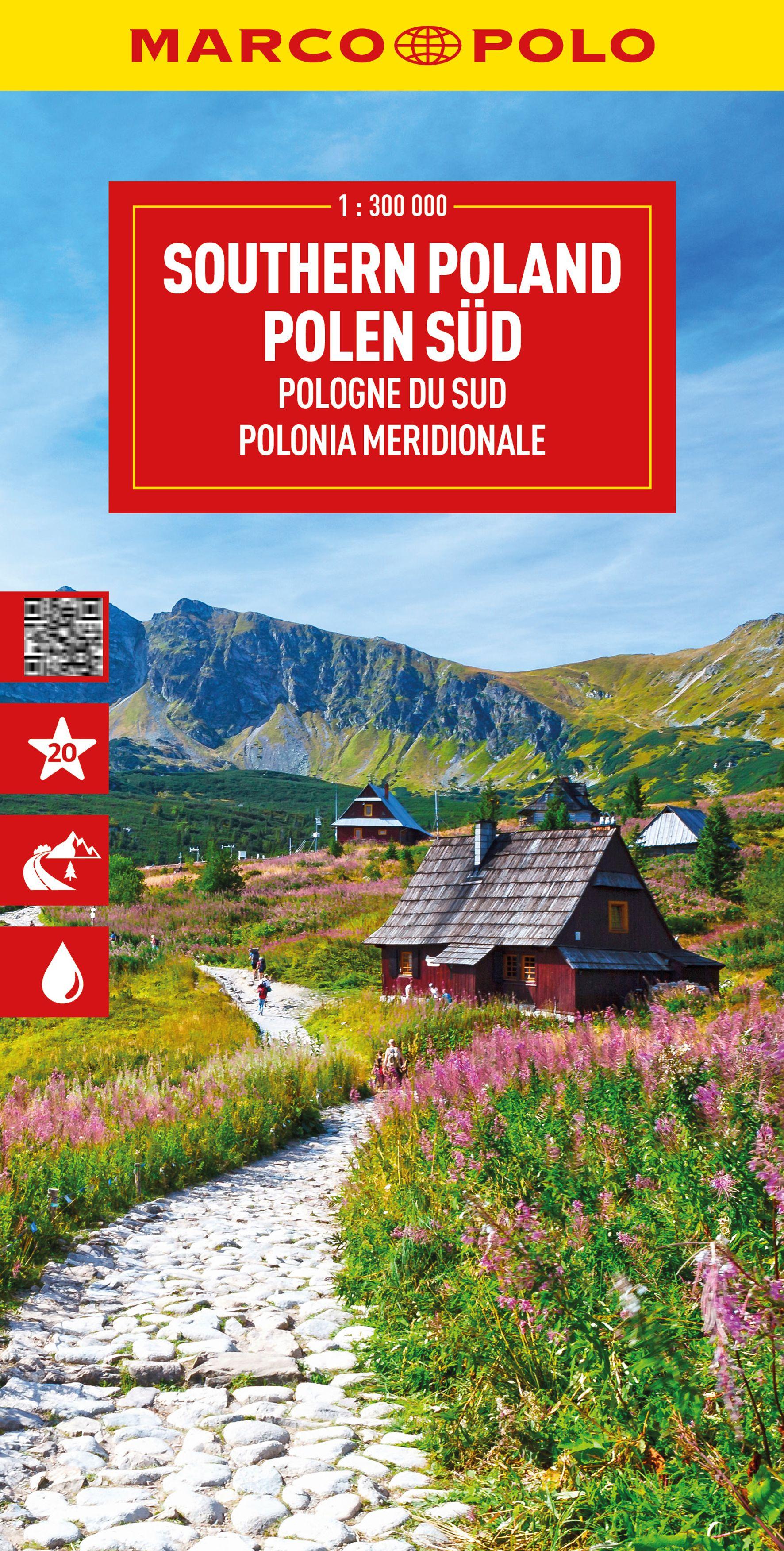 Vorderes Coverbild MARCO POLO Reisekarte Polen Süd 1:300.000