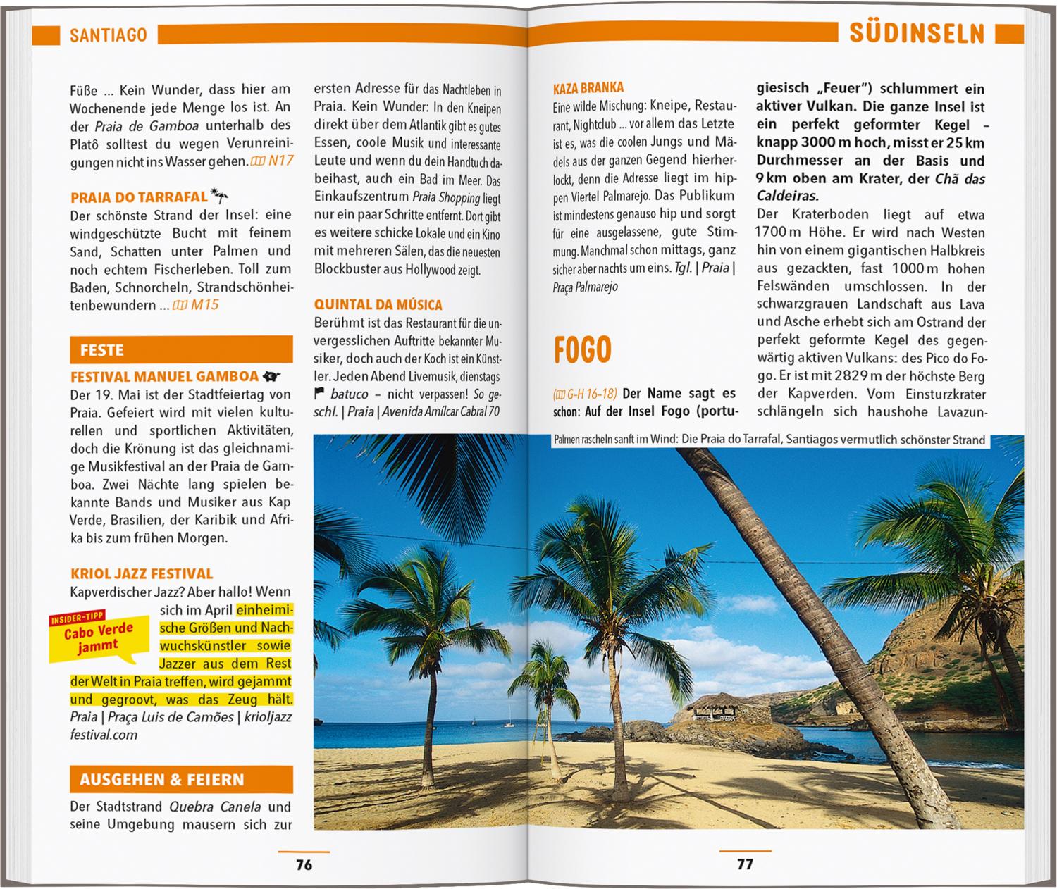 Beispielinhalt (Bild) MARCO POLO Reiseführer Kapverdische Inseln