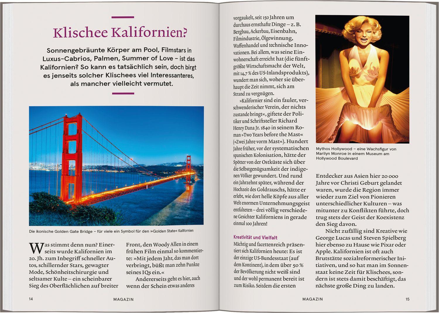 Beispielinhalt (Bild) Baedeker SMART Reiseführer Kalifornien