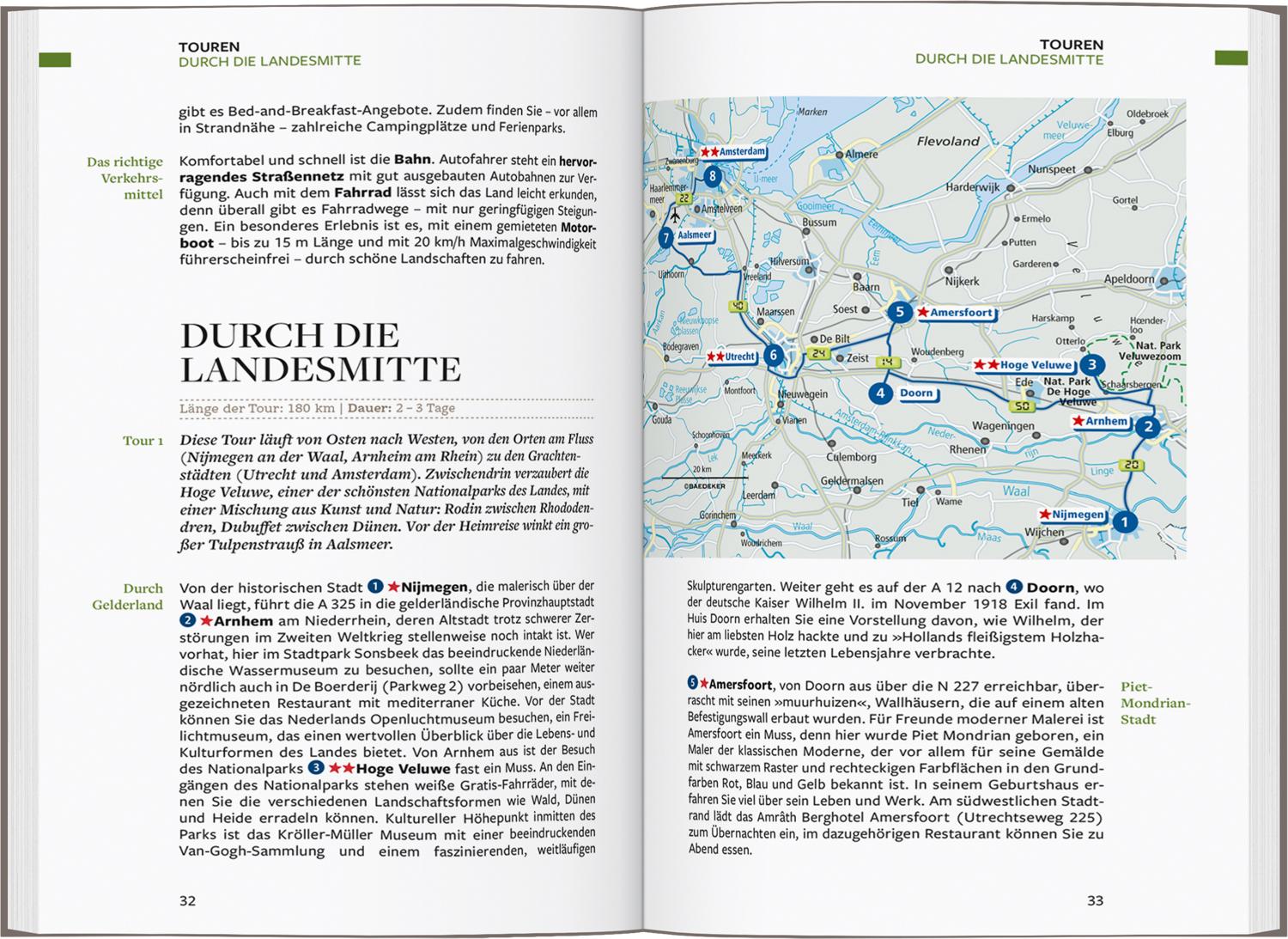 Beispielinhalt (Bild) Baedeker Reiseführer Niederlande