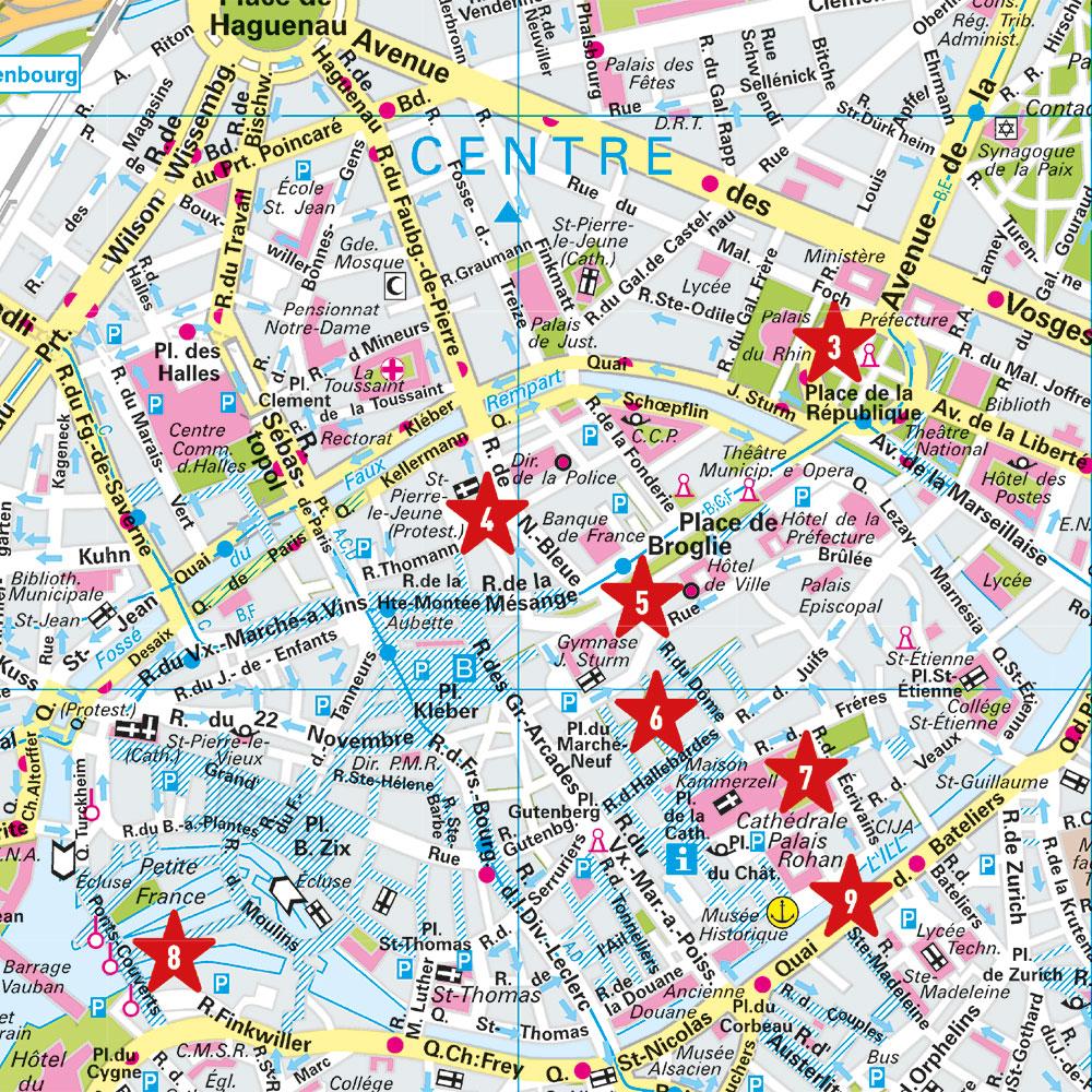 Beispielinhalt (Bild) MARCO POLO Cityplan Straßburg 1:12.000