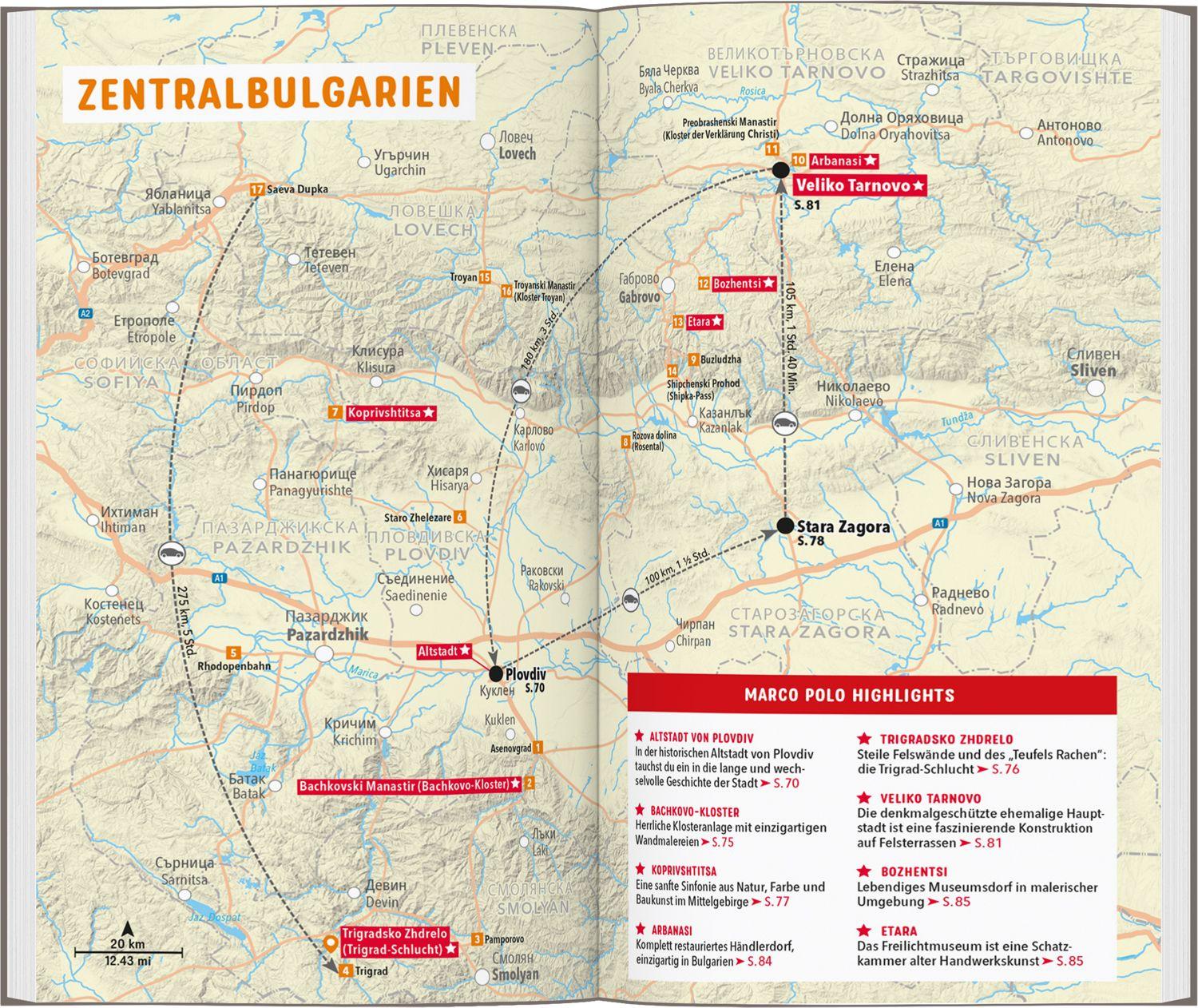 Beispielinhalt (Bild) MARCO POLO Reiseführer Bulgarien