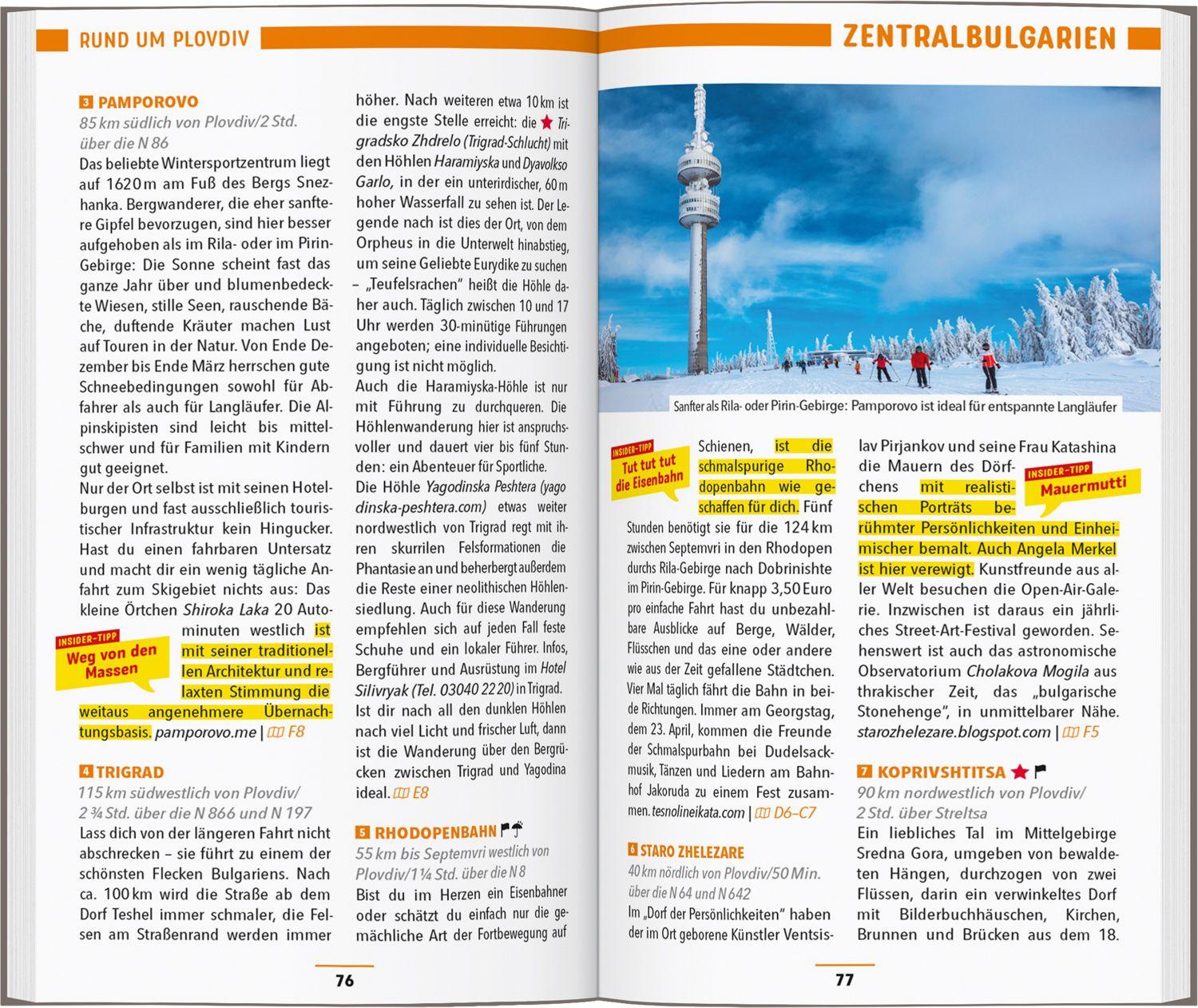 Beispielinhalt (Bild) MARCO POLO Reiseführer Bulgarien