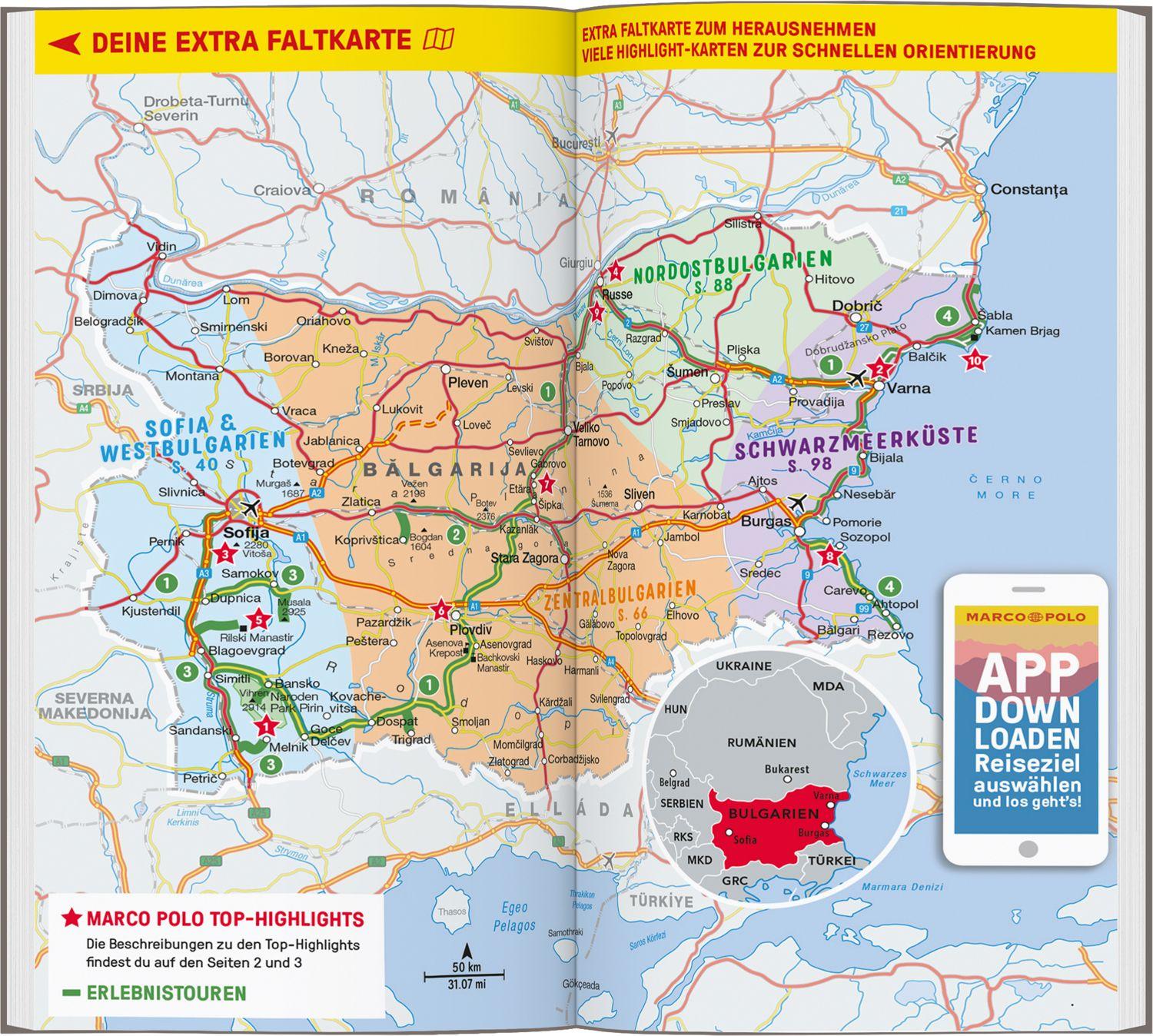 Beispielinhalt (Bild) MARCO POLO Reiseführer Bulgarien