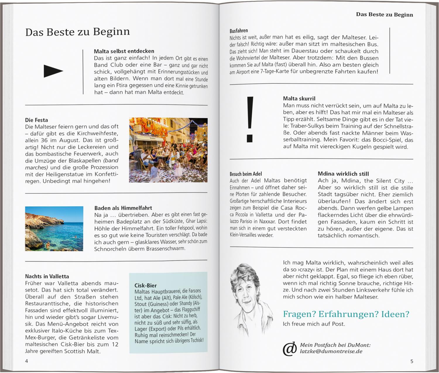 Beispielinhalt (Bild) DUMONT direkt Reiseführer Malta