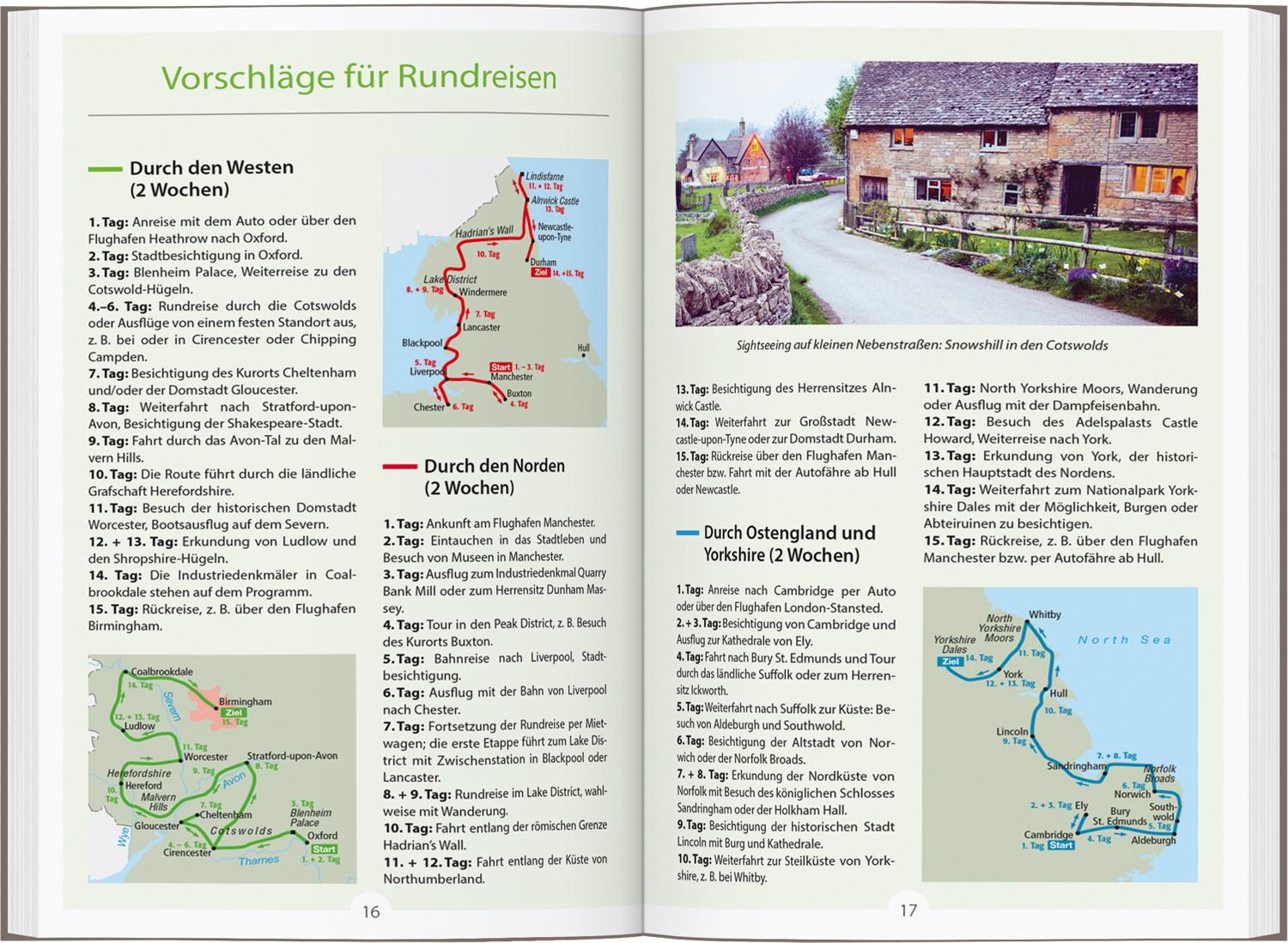 Beispielinhalt (Bild) DUMONT Reise-Handbuch Reiseführer Nord-und Mittelengland