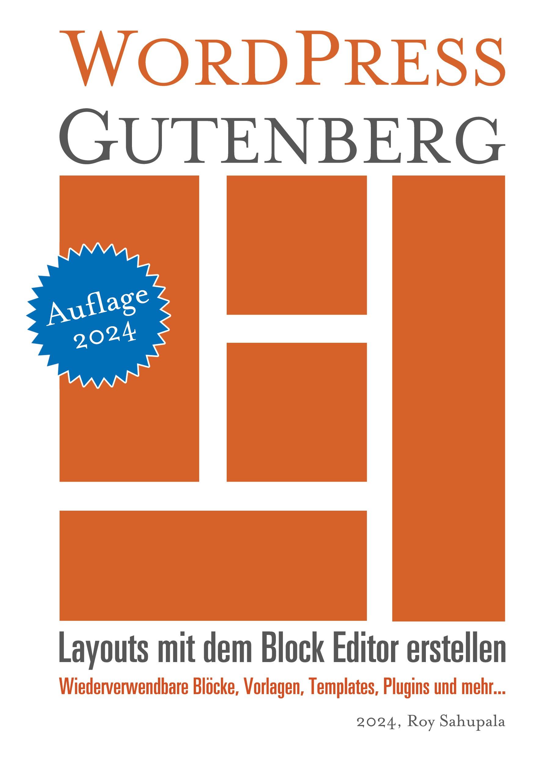 Vorderes Coverbild WordPress Gutenberg