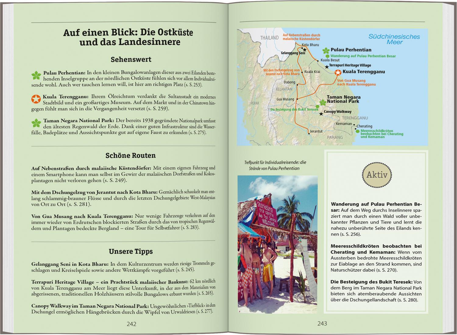 Beispielinhalt (Bild) DUMONT Reise-Handbuch Reiseführer Malaysia, Singapur, Brunei