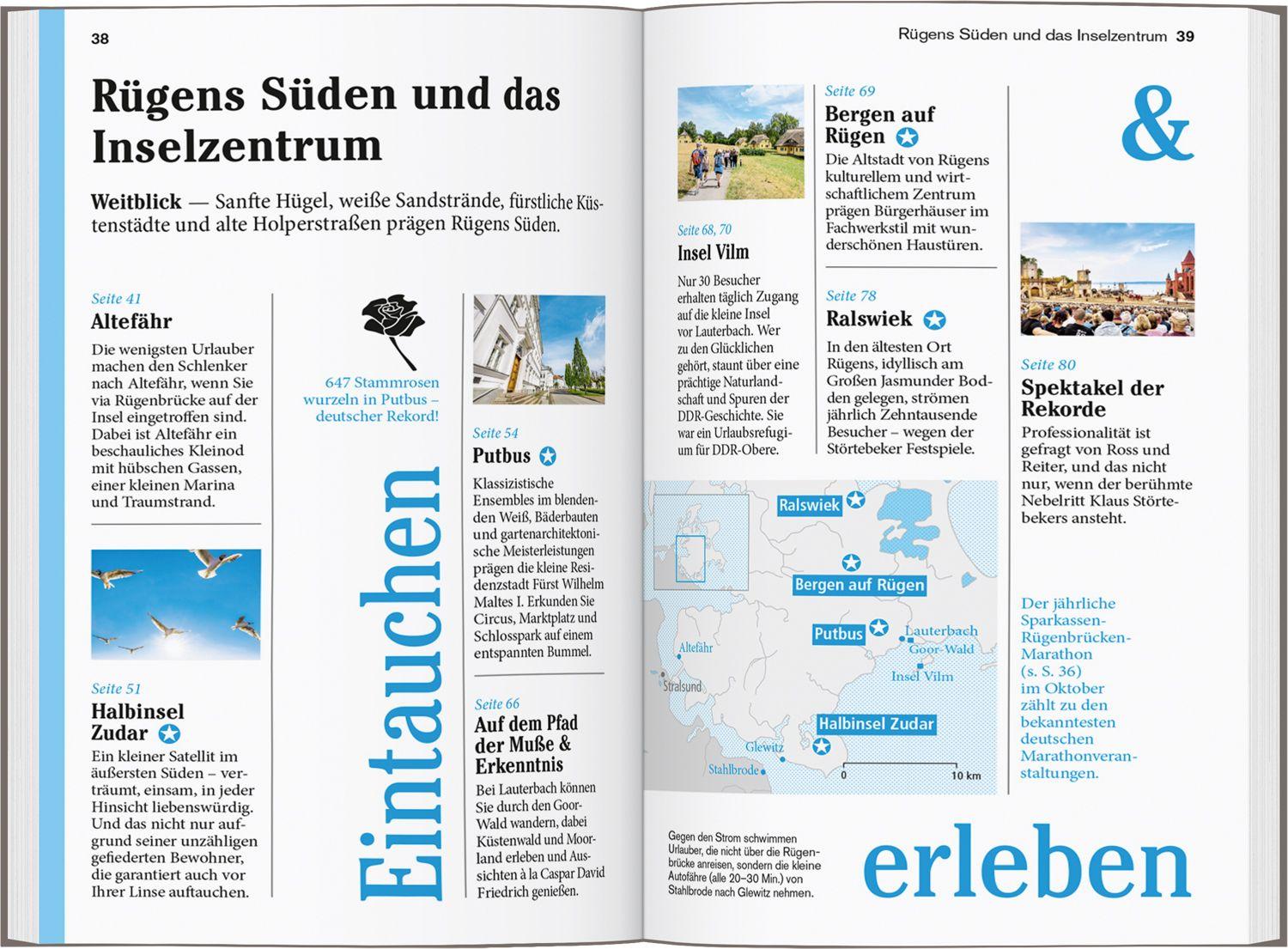 Beispielinhalt (Bild) DUMONT Reise-Taschenbuch Reiseführer Rügen, Hiddensee & Stralsund