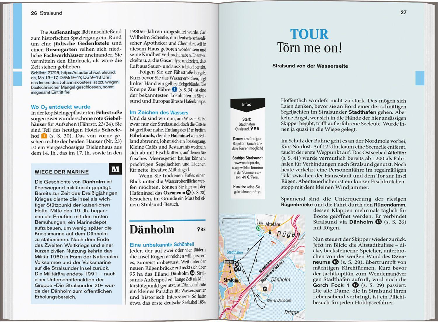 Beispielinhalt (Bild) DUMONT Reise-Taschenbuch Reiseführer Rügen, Hiddensee & Stralsund