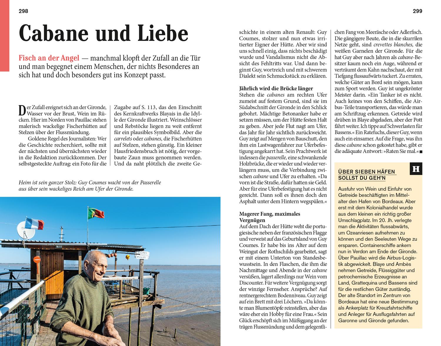 Beispielinhalt (Bild) DUMONT Reise-Taschenbuch Reiseführer Bordeaux & Atlantikküste