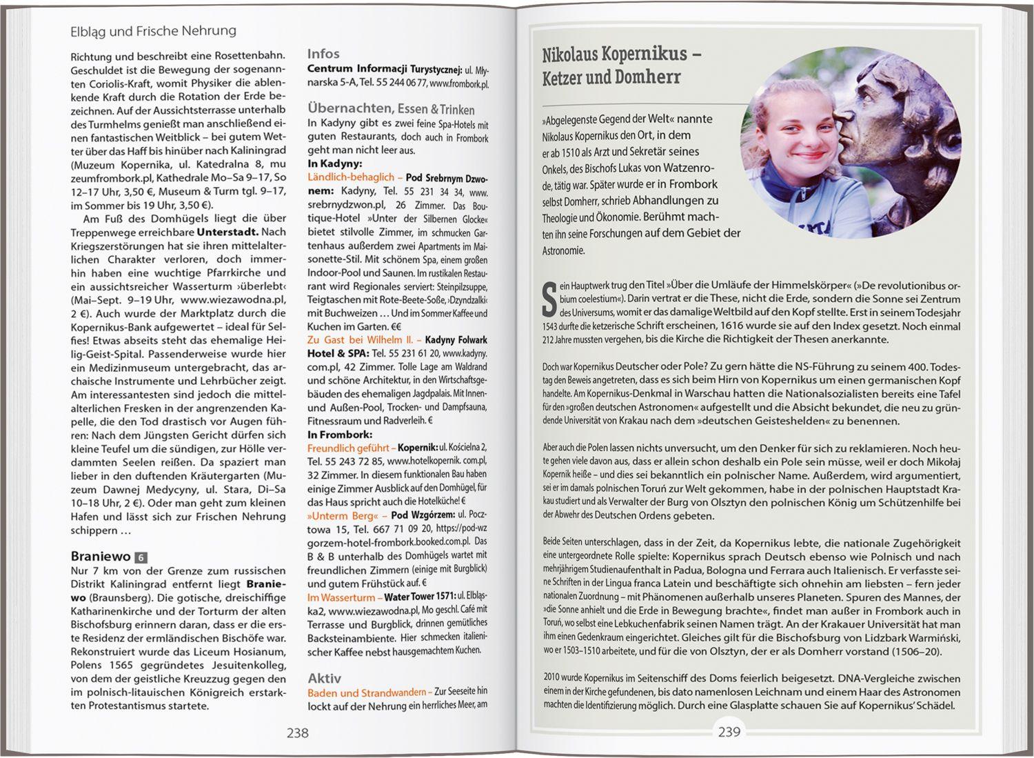 Beispielinhalt (Bild) DUMONT Reise-Handbuch Reiseführer Polen, Der Norden