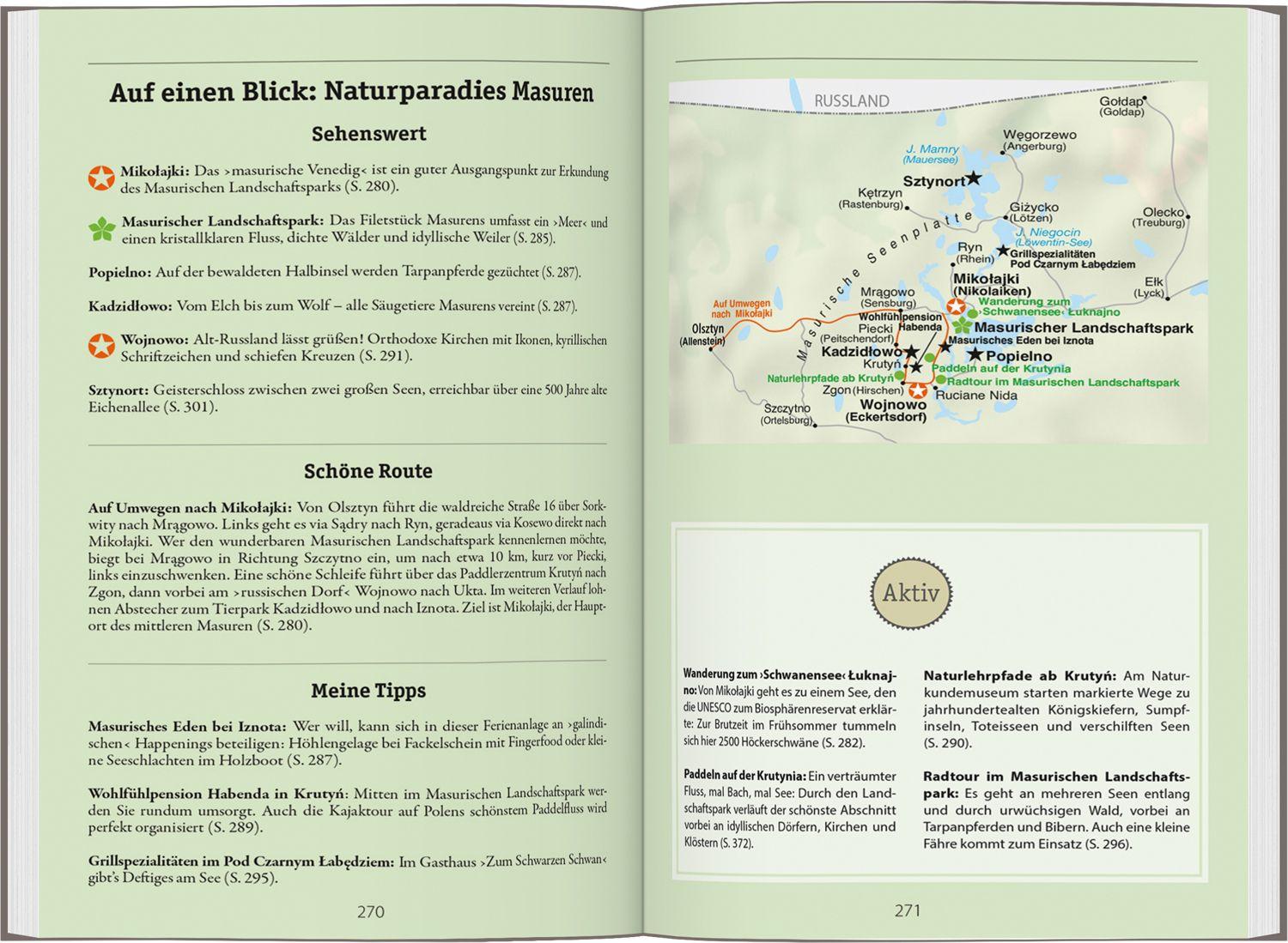 Beispielinhalt (Bild) DUMONT Reise-Handbuch Reiseführer Polen, Der Norden