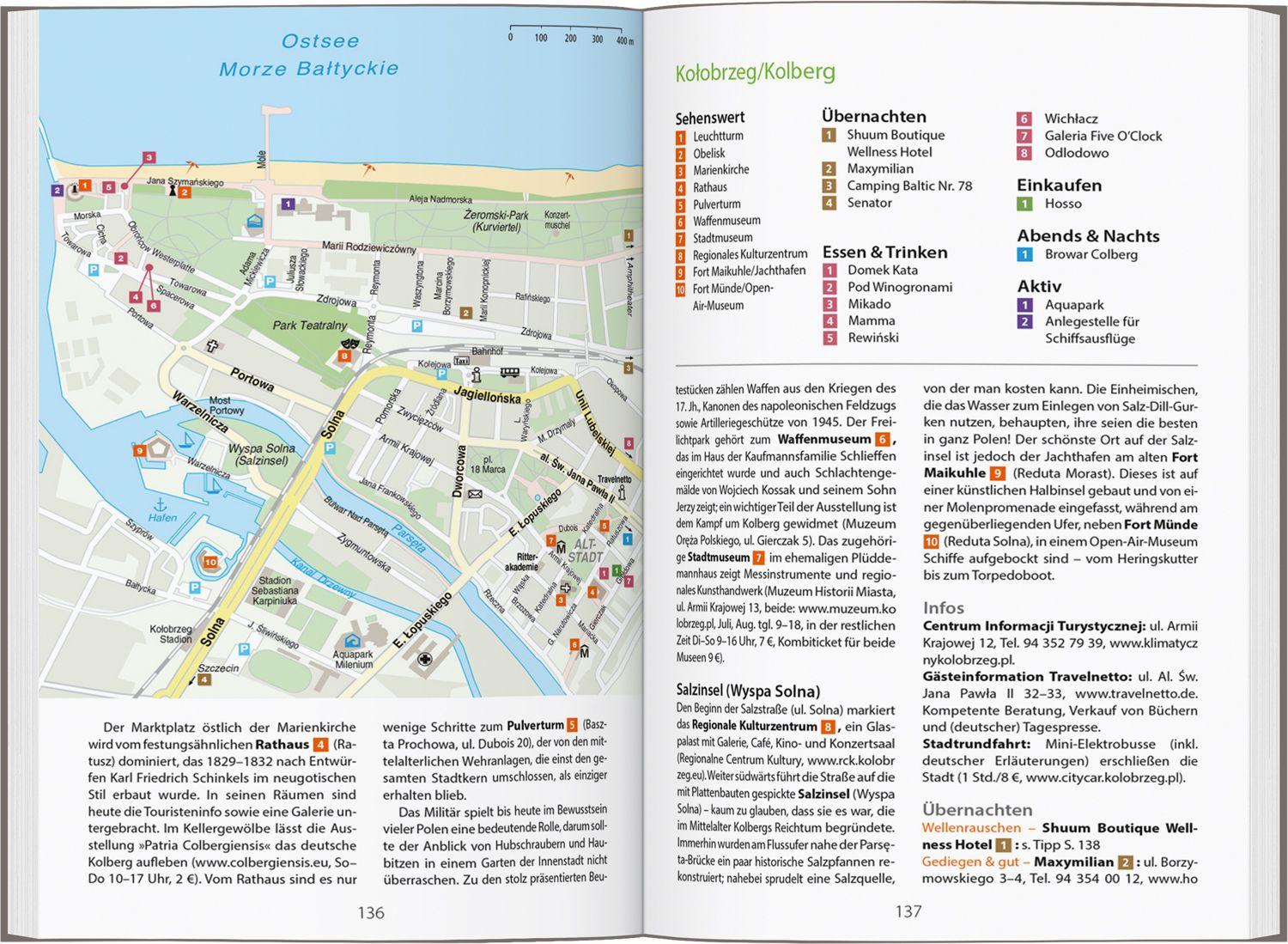 Beispielinhalt (Bild) DUMONT Reise-Handbuch Reiseführer Polen, Der Norden