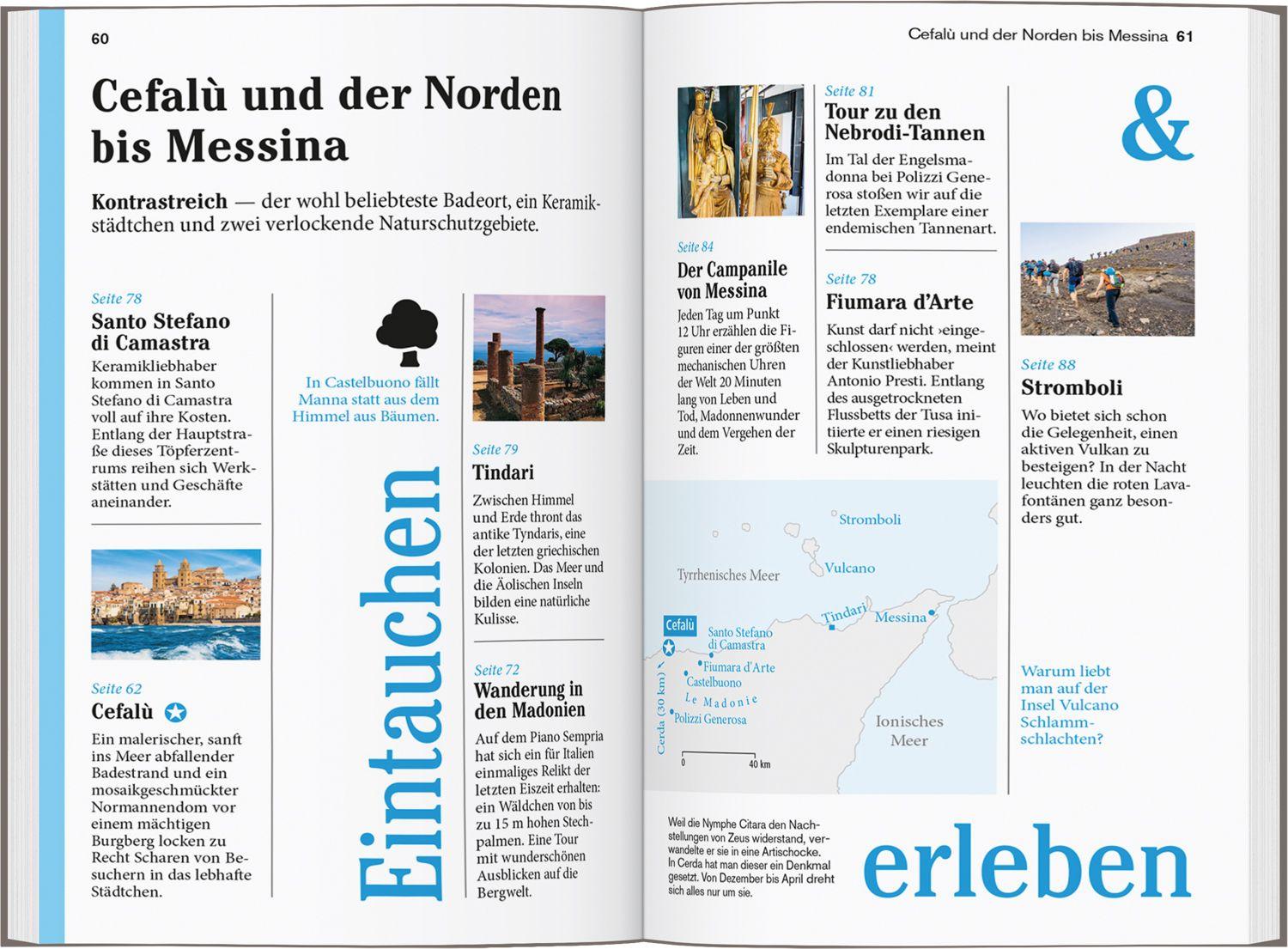 Beispielinhalt (Bild) DUMONT Reise-Taschenbuch Reiseführer Sizilien