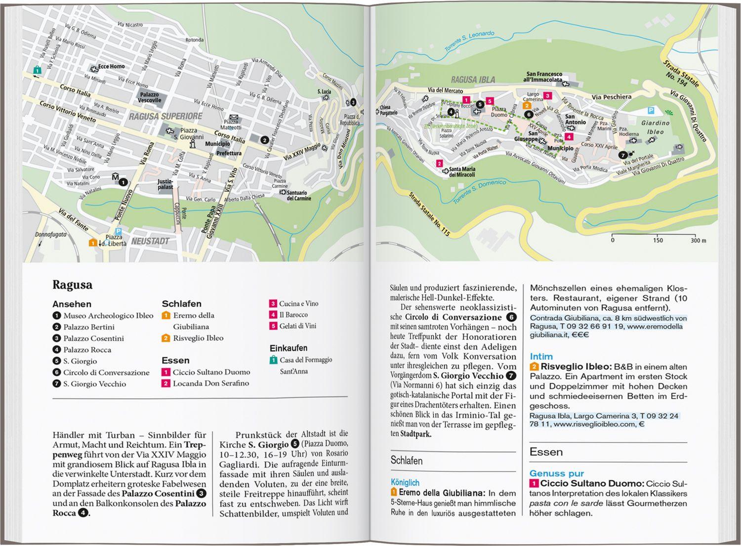 Beispielinhalt (Bild) DUMONT Reise-Taschenbuch Reiseführer Sizilien