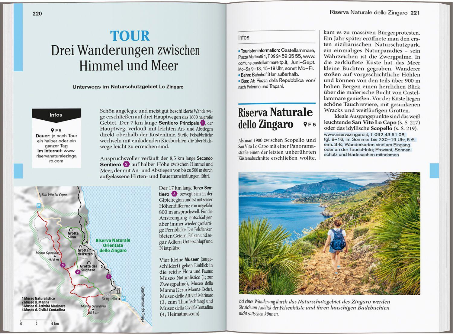 Beispielinhalt (Bild) DUMONT Reise-Taschenbuch Reiseführer Sizilien