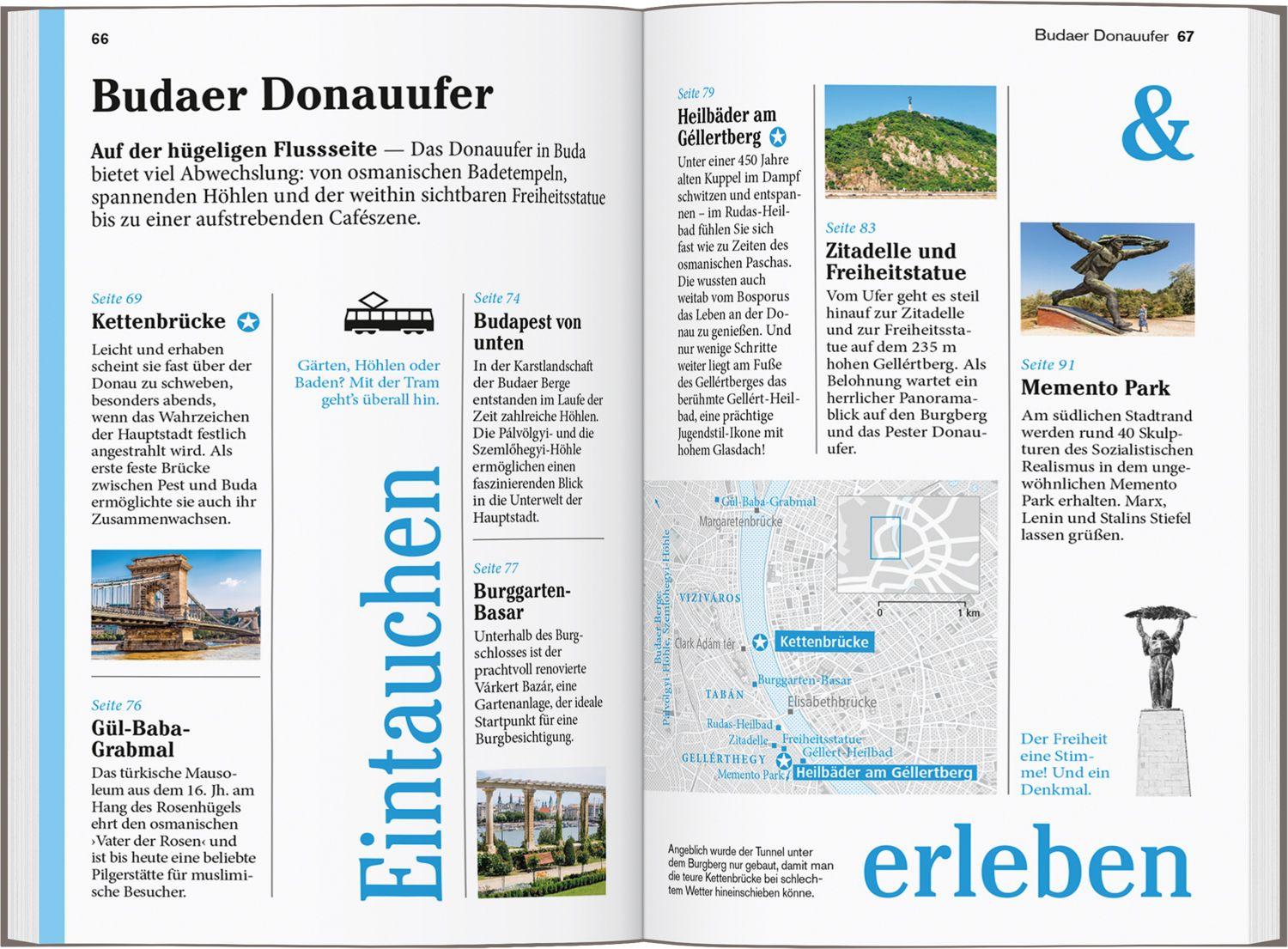 Beispielinhalt (Bild) DUMONT Reise-Taschenbuch Reiseführer Budapest