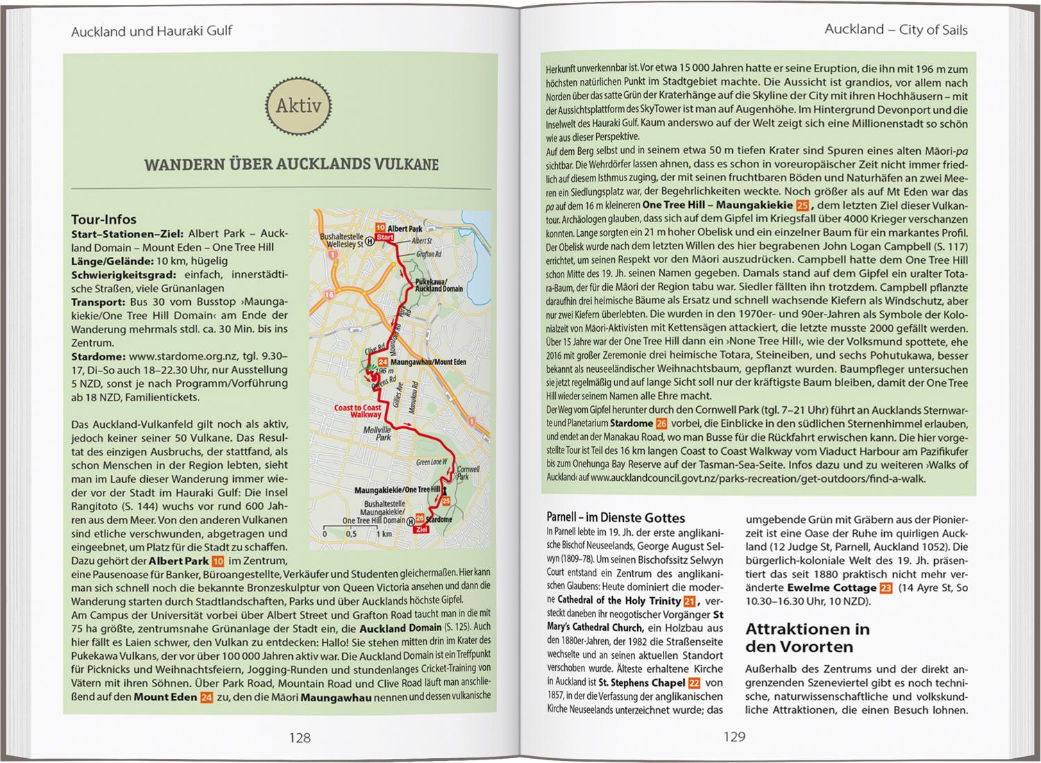 Beispielinhalt (Bild) DUMONT Reise-Handbuch Reiseführer Neuseeland