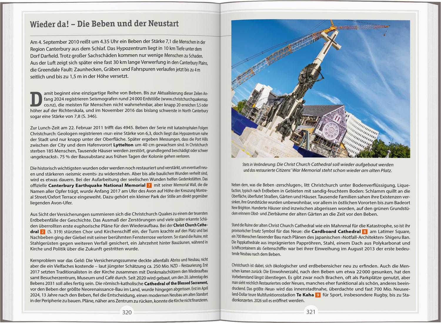 Beispielinhalt (Bild) DUMONT Reise-Handbuch Reiseführer Neuseeland