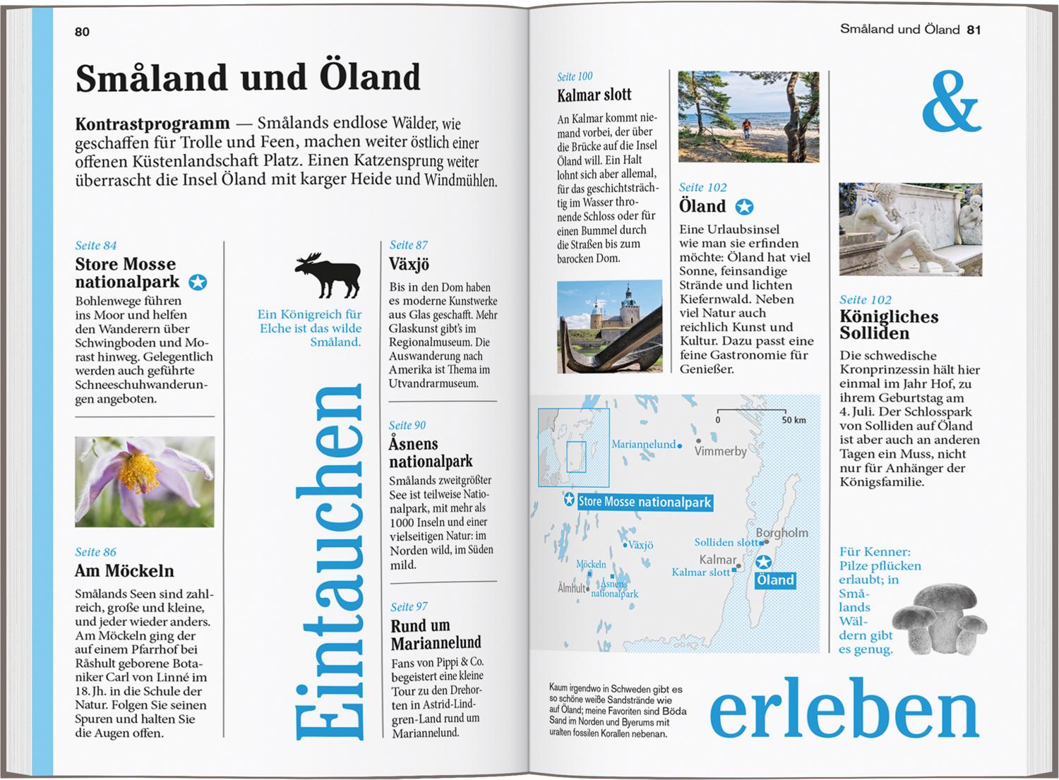 Beispielinhalt (Bild) DUMONT Reise-Taschenbuch Reiseführer Schweden, Der Süden