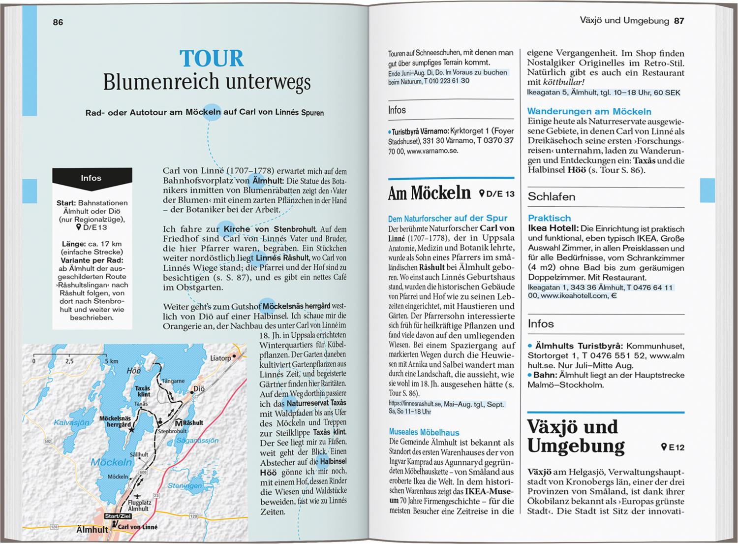Beispielinhalt (Bild) DUMONT Reise-Taschenbuch Reiseführer Schweden, Der Süden