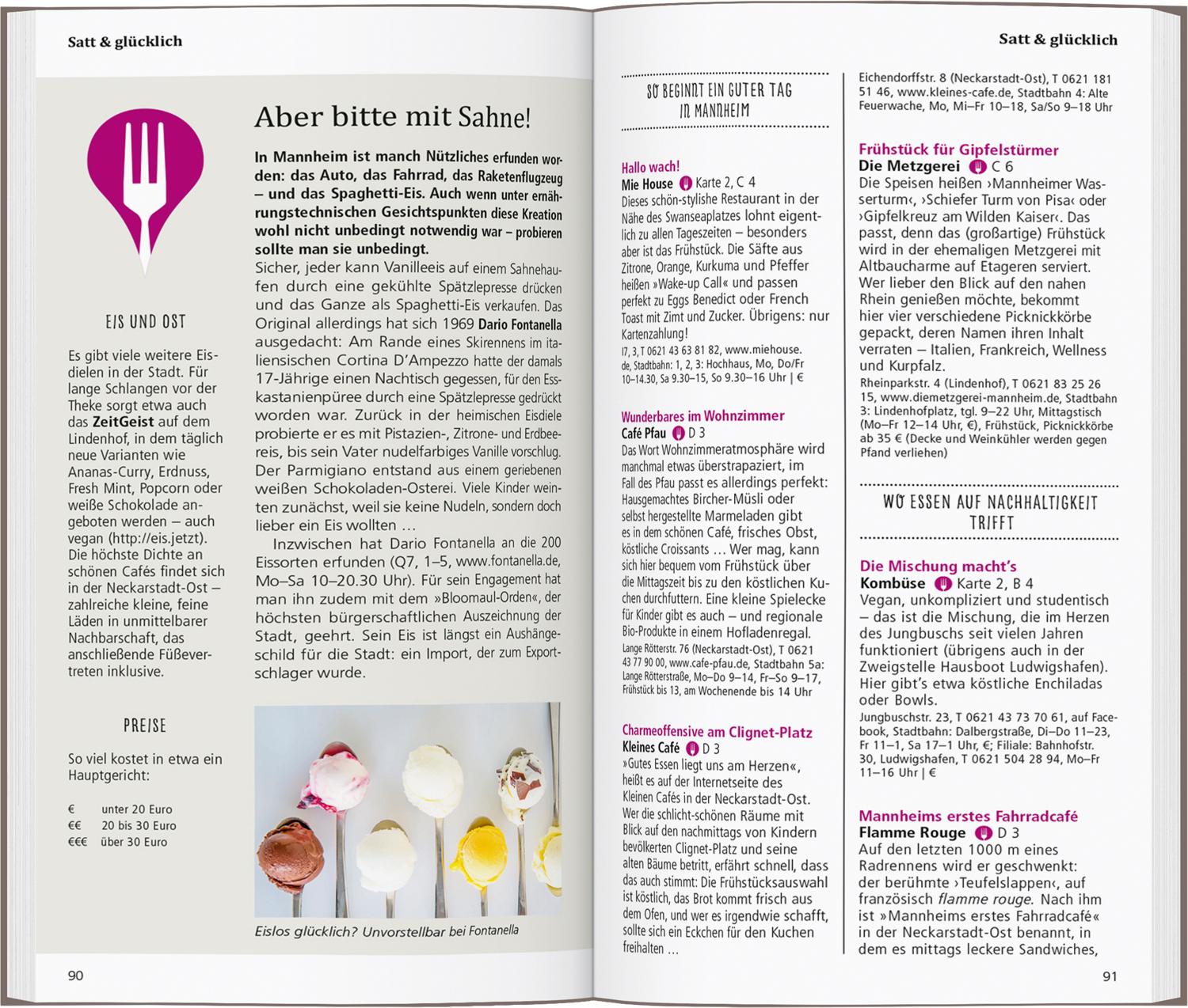 Beispielinhalt (Bild) DUMONT direkt Reiseführer Mannheim