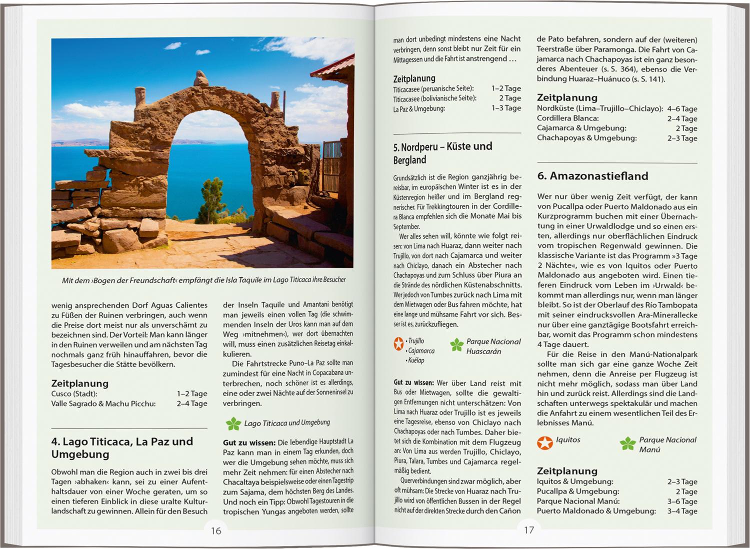 Beispielinhalt (Bild) DUMONT Reise-Handbuch Reiseführer Peru