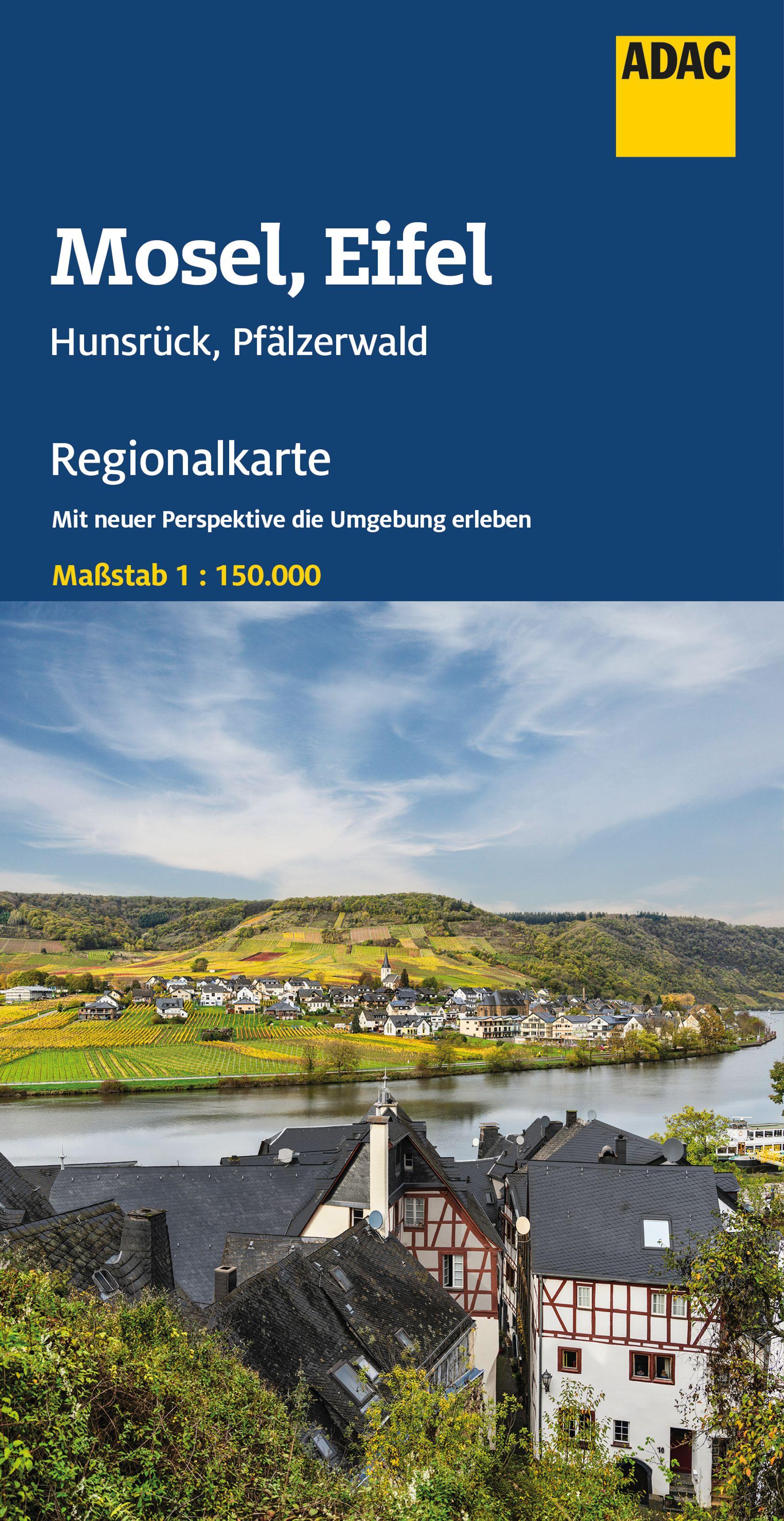 Vorderes Coverbild ADAC Regionalkarte 11 Mosel, Eifel, Hunsrück, Pfälzerwald 1:150.000