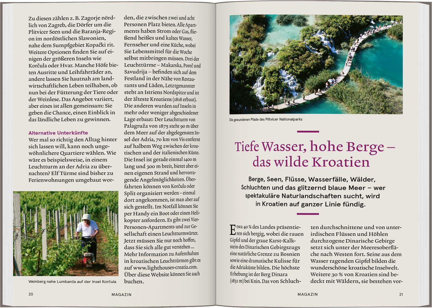 Beispielinhalt (Bild) Baedeker SMART Reiseführer Kroatien