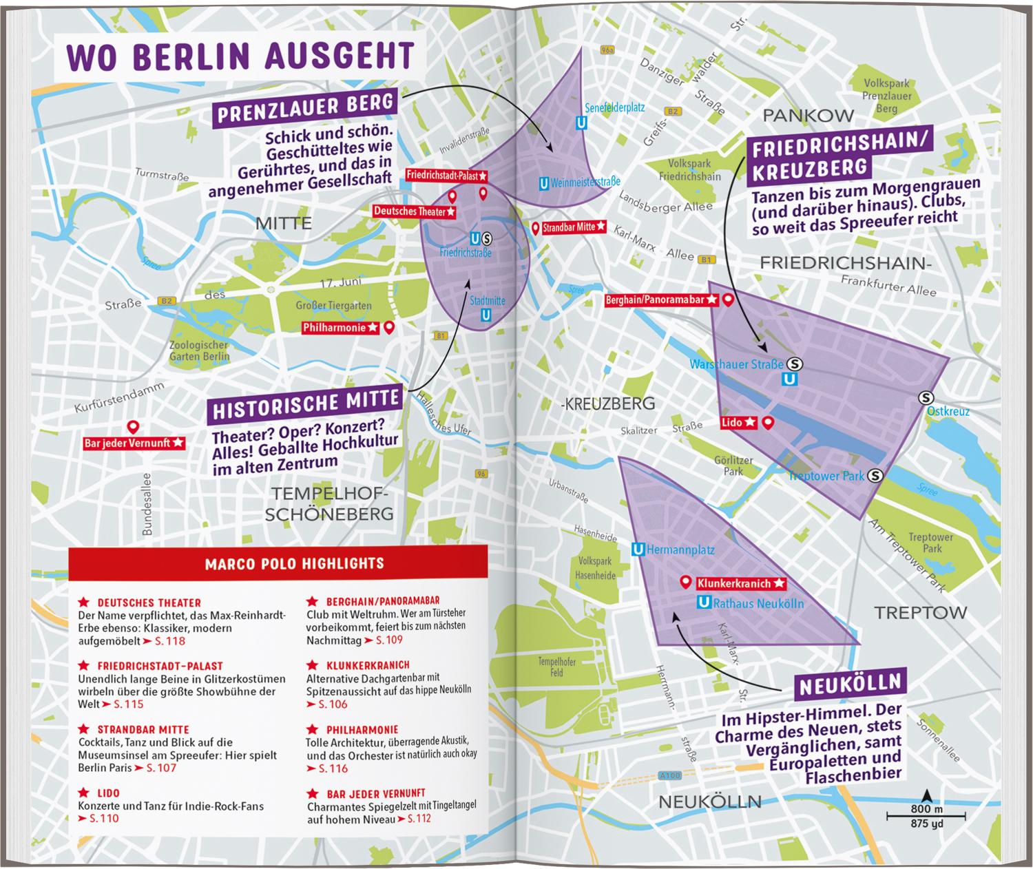 Beispielinhalt (Bild) MARCO POLO Reiseführer Berlin