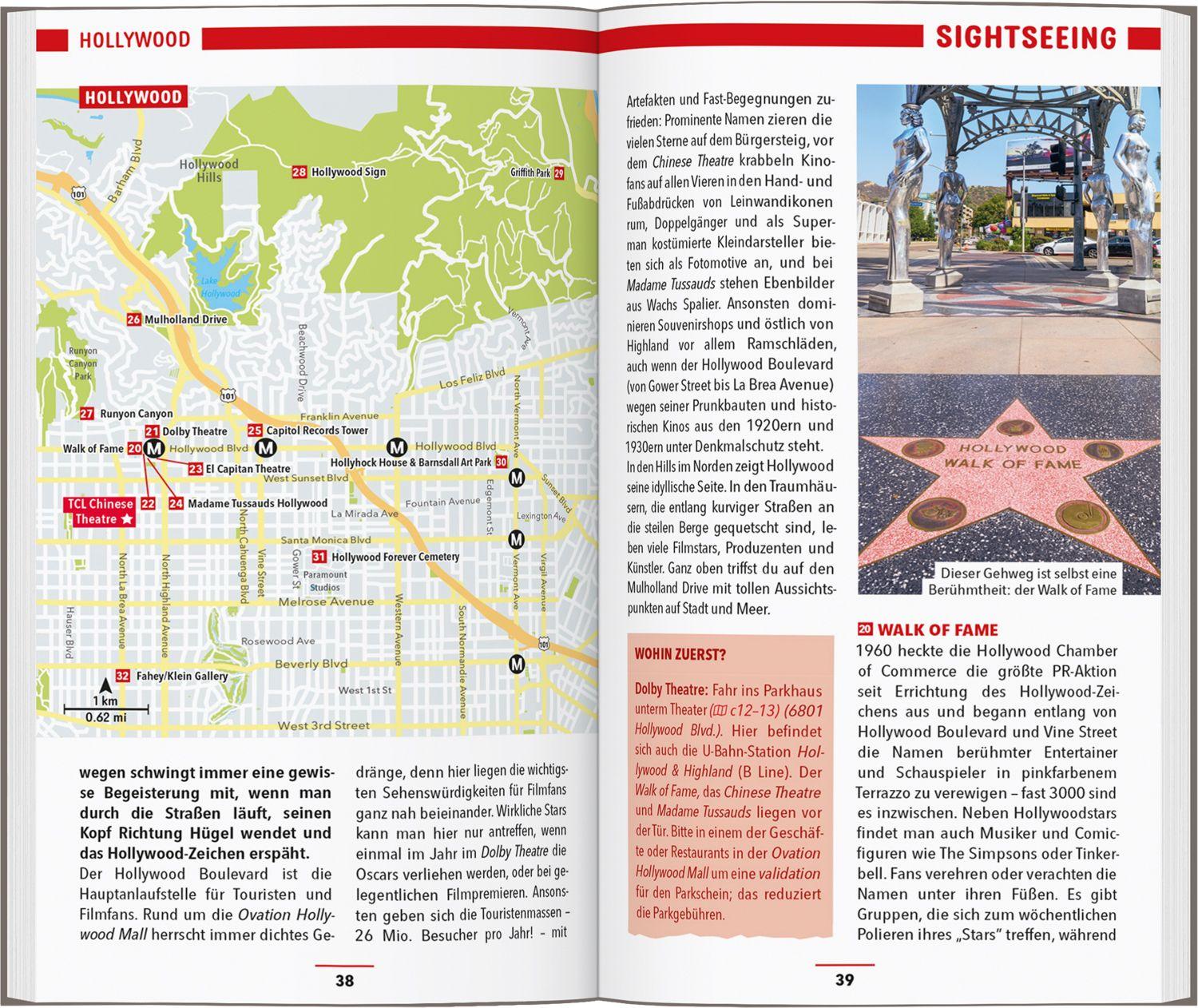 Beispielinhalt (Bild) MARCO POLO Reiseführer Los Angeles