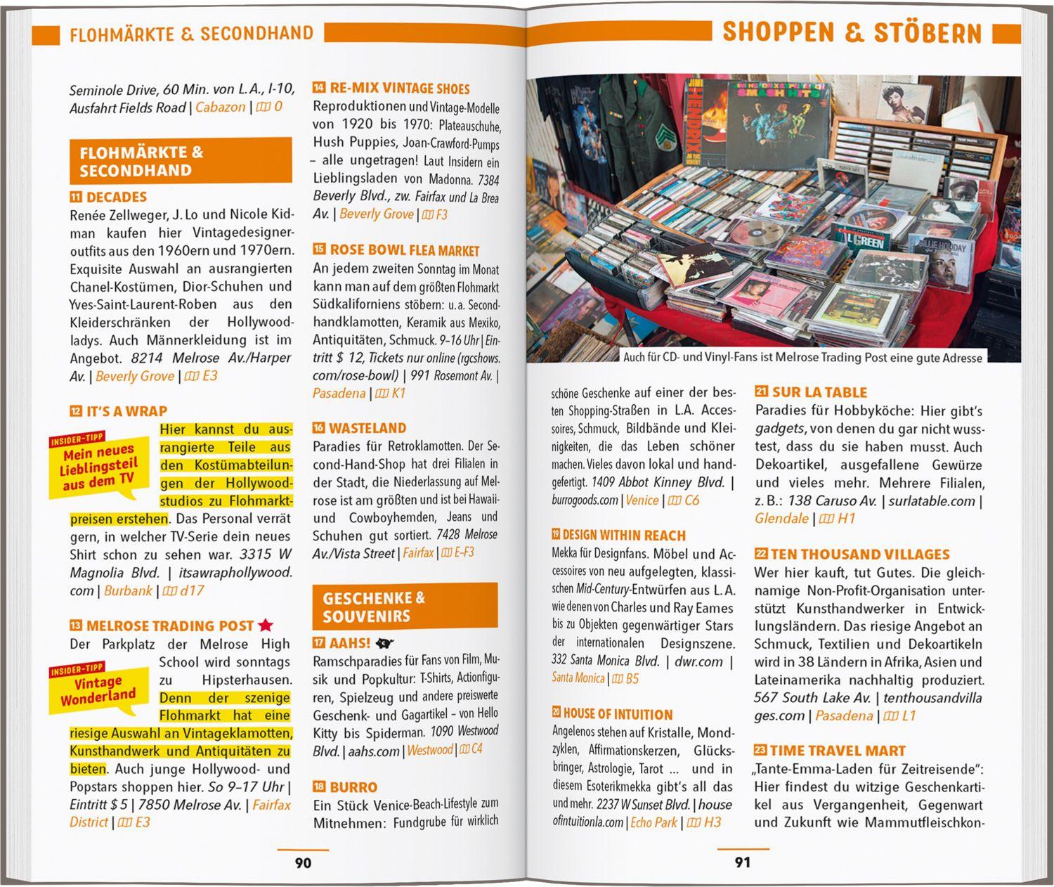 Beispielinhalt (Bild) MARCO POLO Reiseführer Los Angeles
