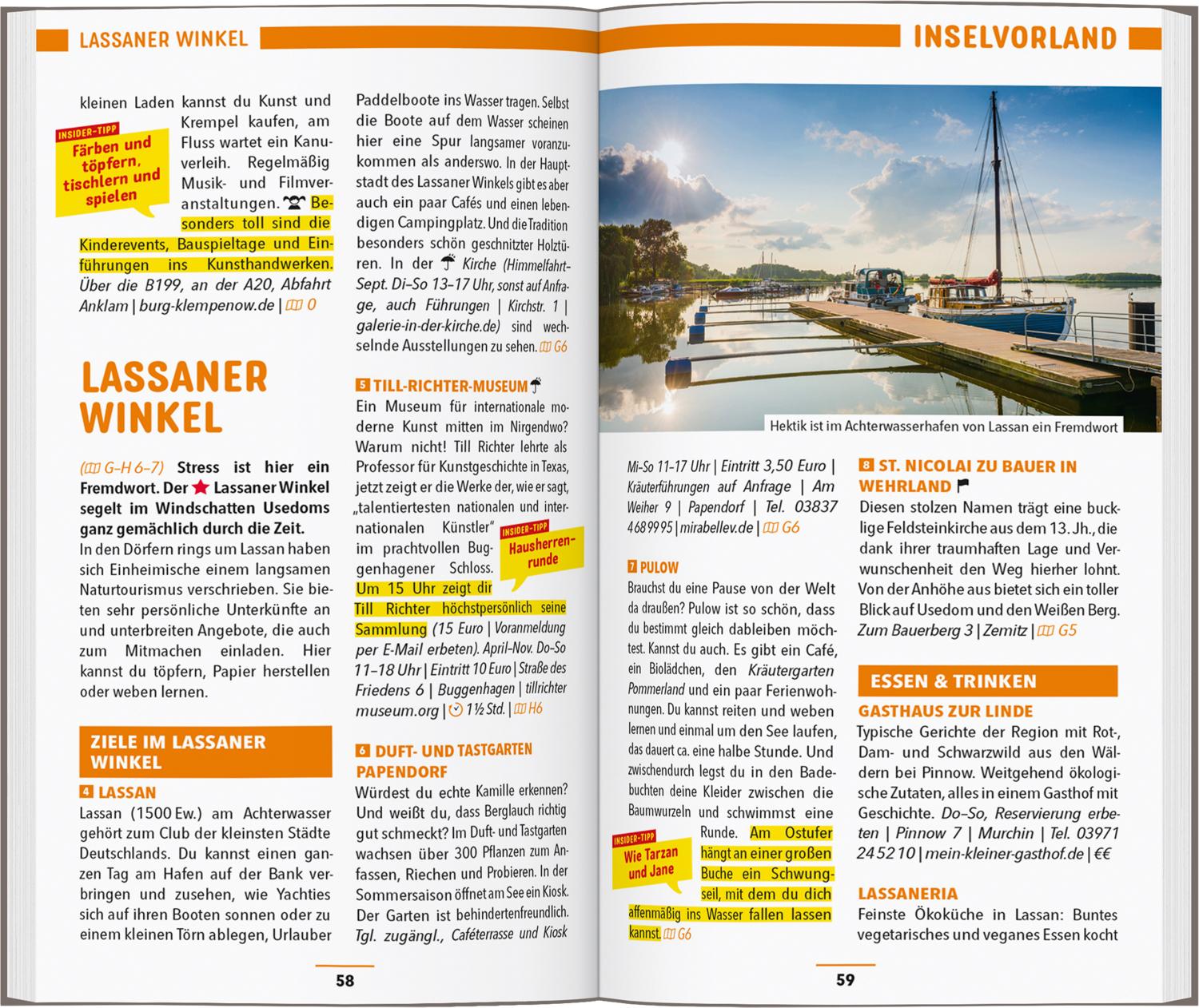 Beispielinhalt (Bild) MARCO POLO Reiseführer Usedom