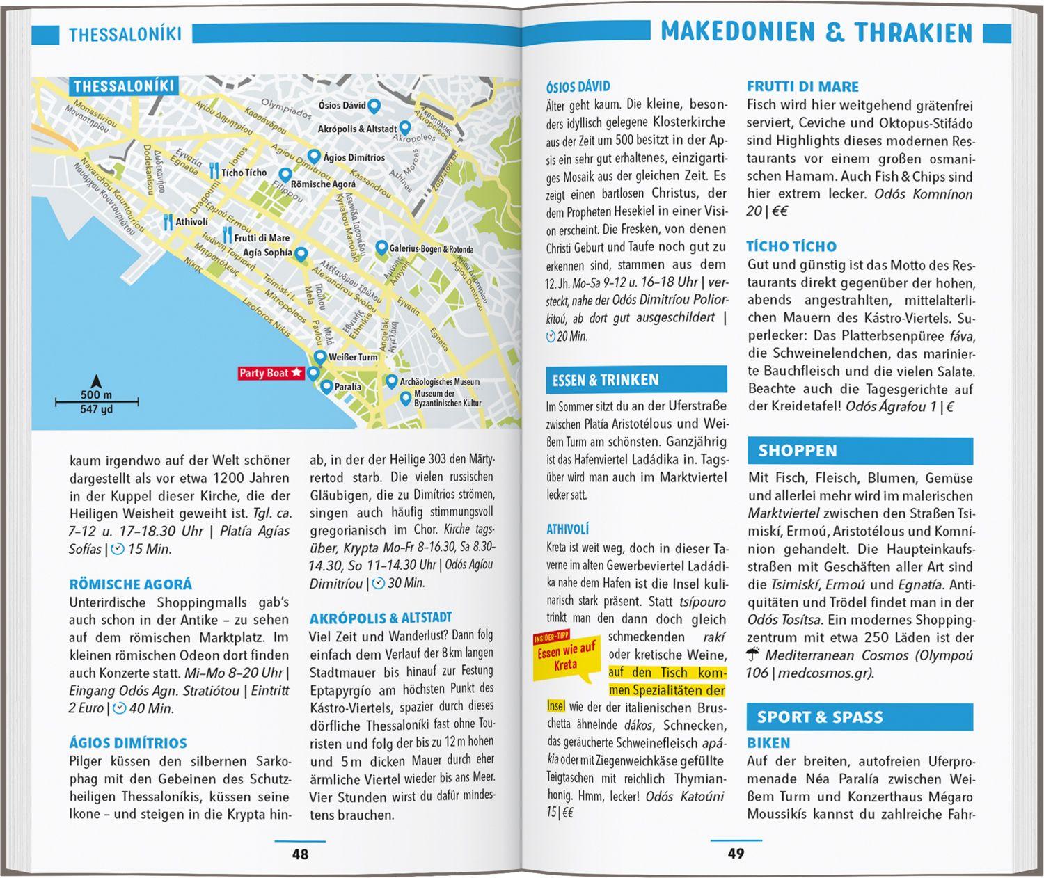 Beispielinhalt (Bild) MARCO POLO Reiseführer Griechenland Festland